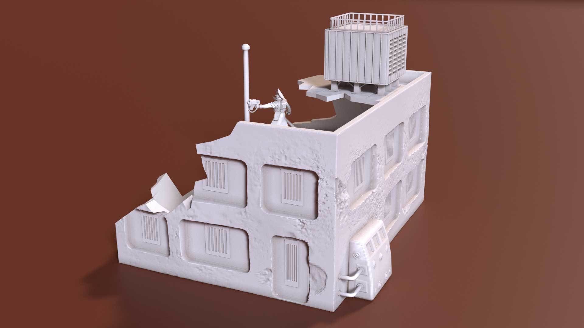 Ruins scenery 3D print model_3