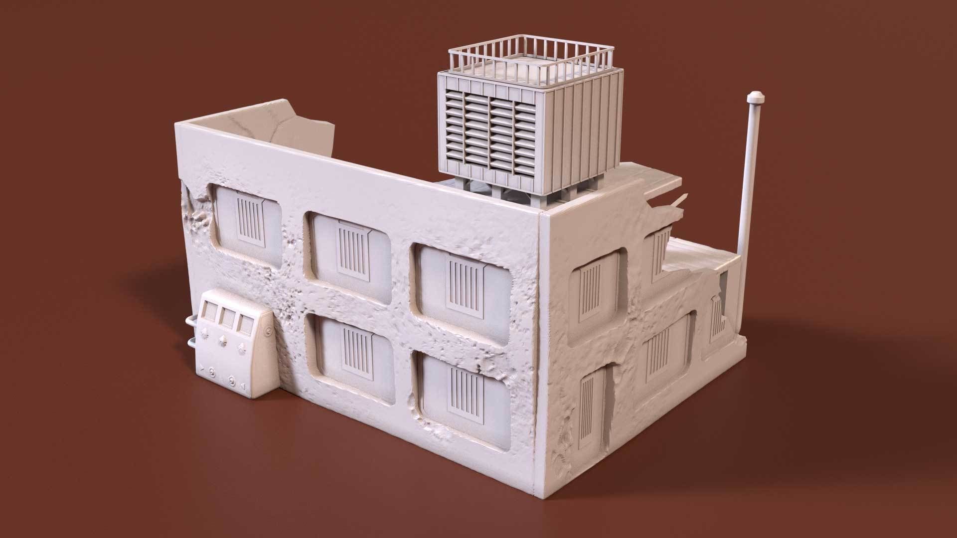 Ruins scenery 3D print model_2