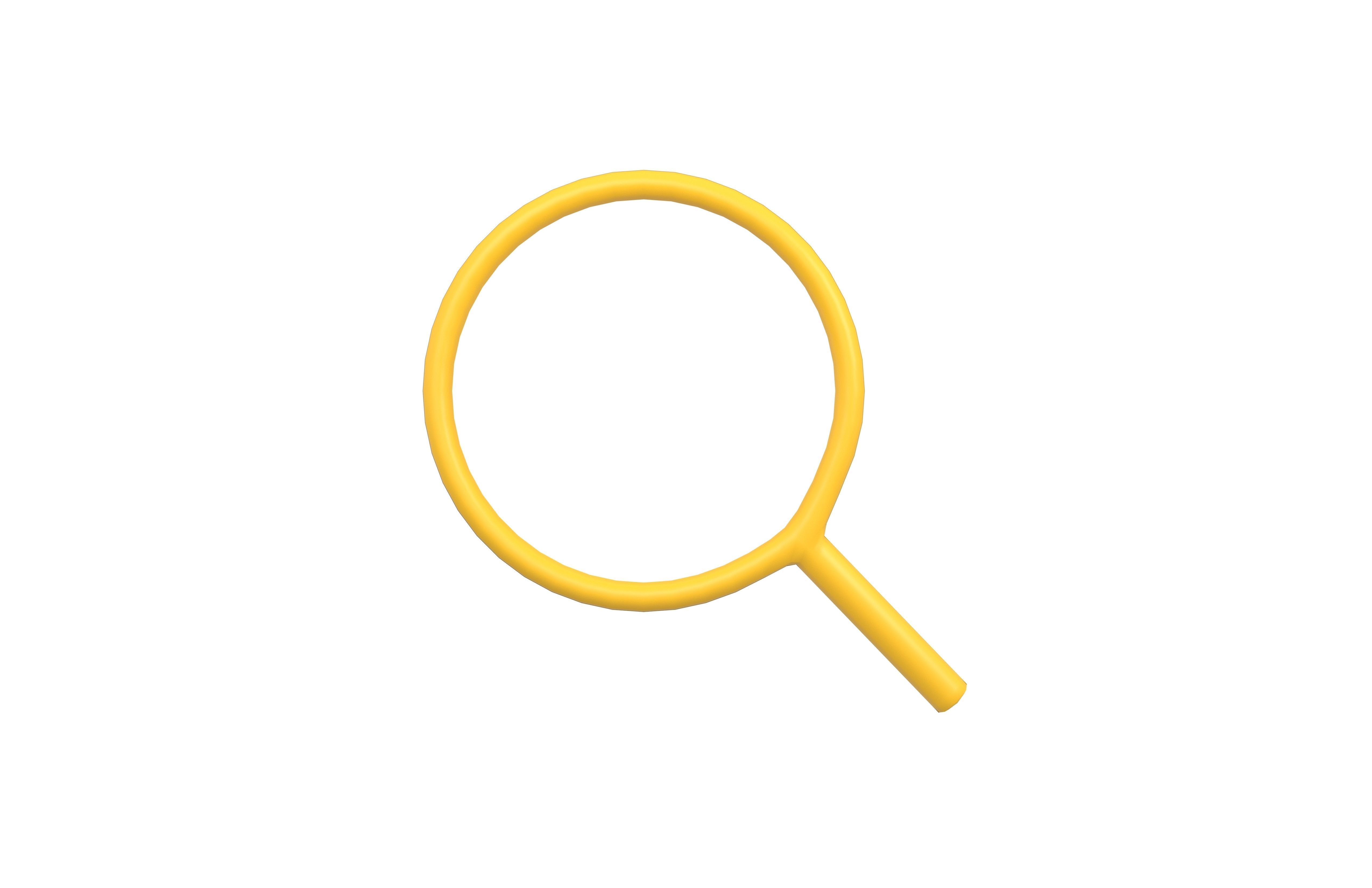 Search Symbol v1 004 Low-poly 3D model_1