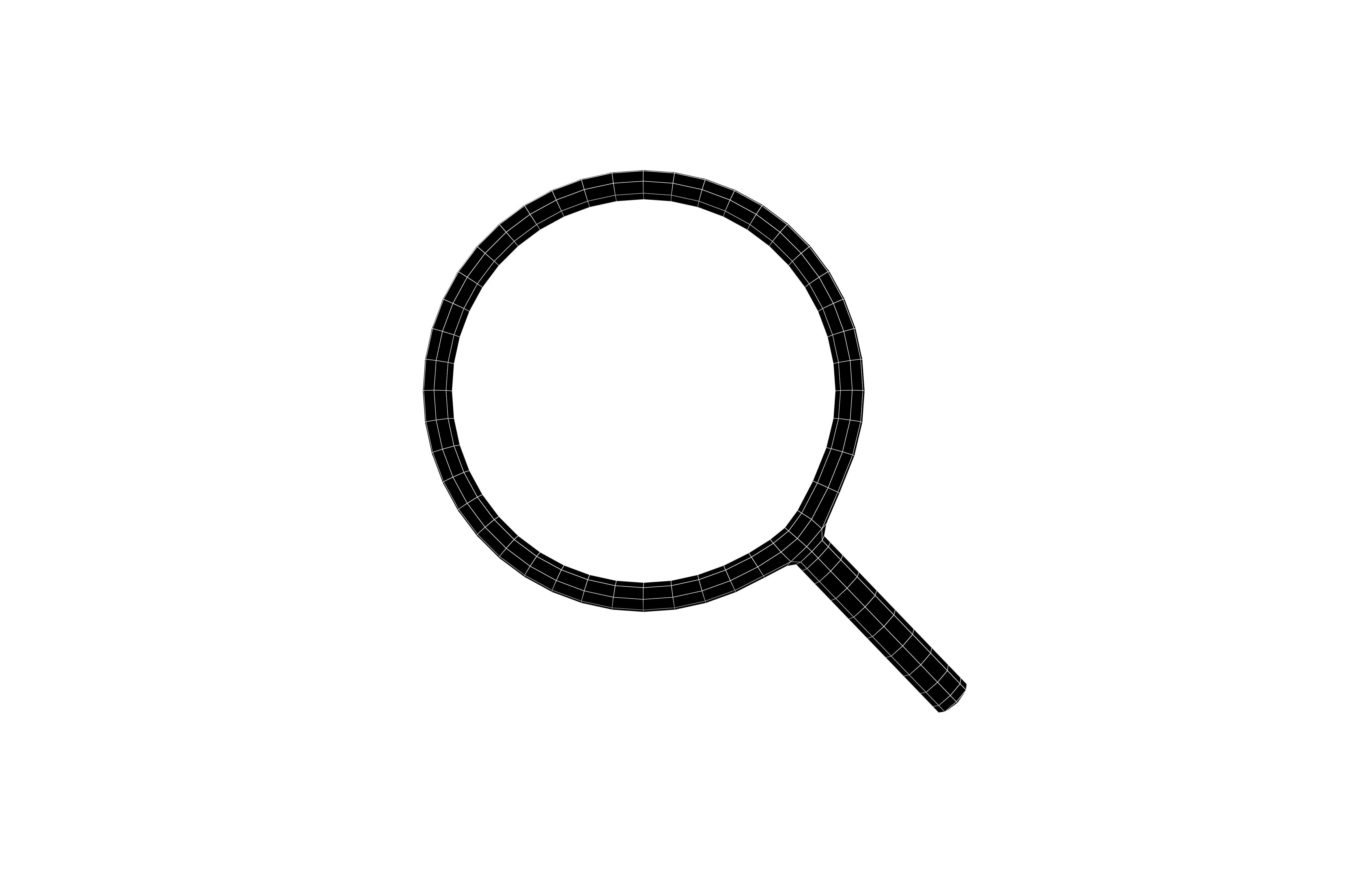 Search Symbol v1 004 Low-poly 3D model_5