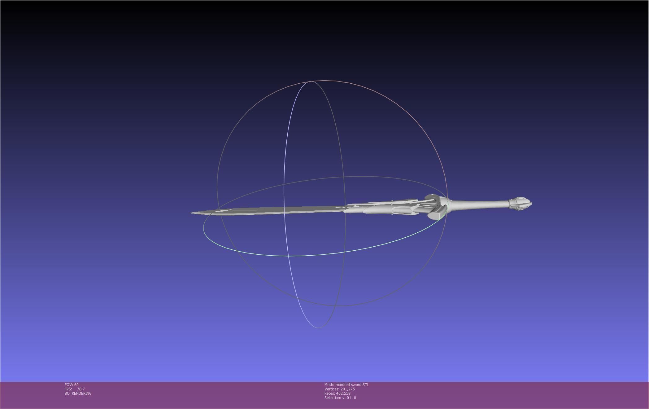 Fate Mordred Sword Printable Assembly 3D print model_38