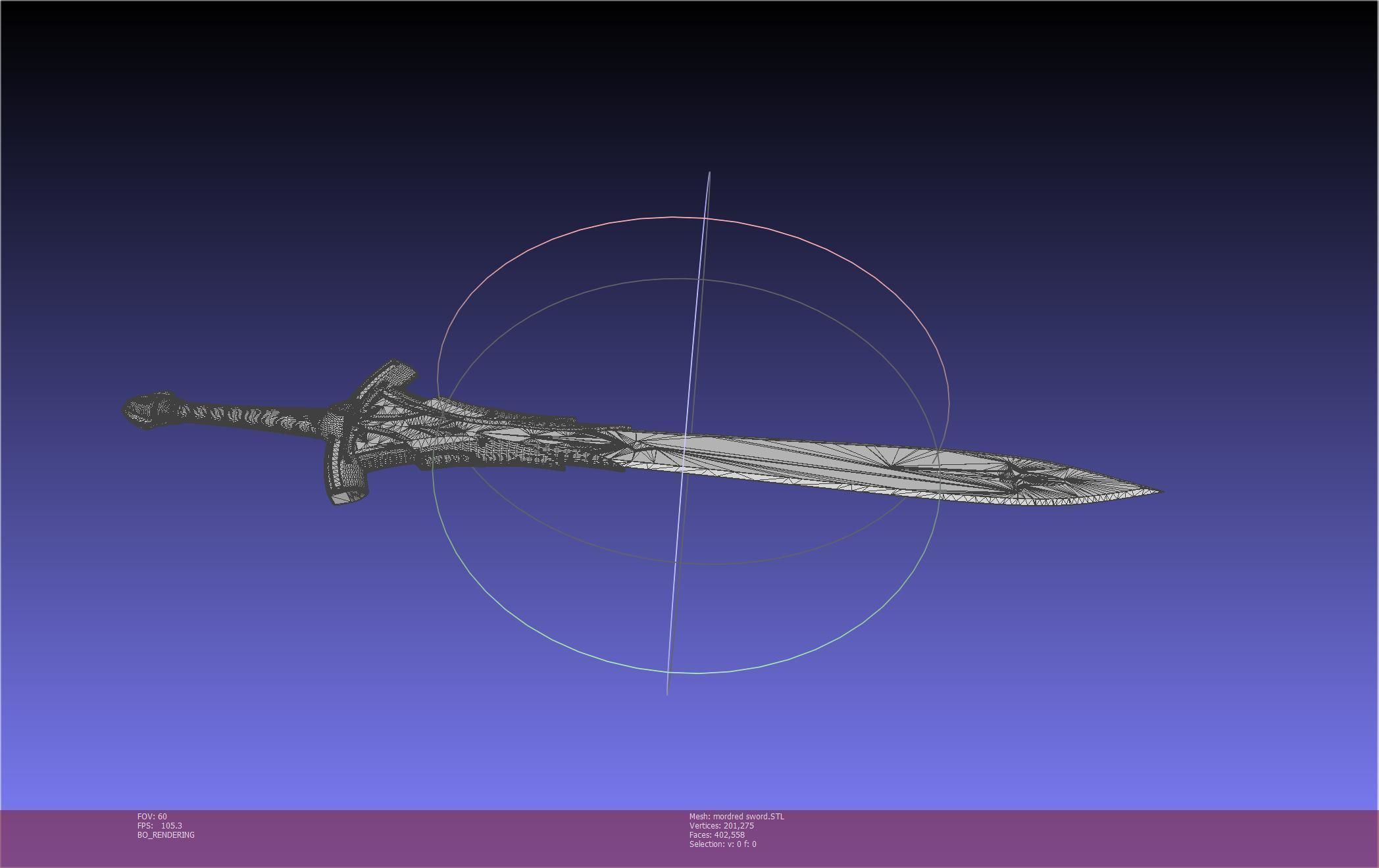 Fate Mordred Sword Printable Assembly 3D print model_77