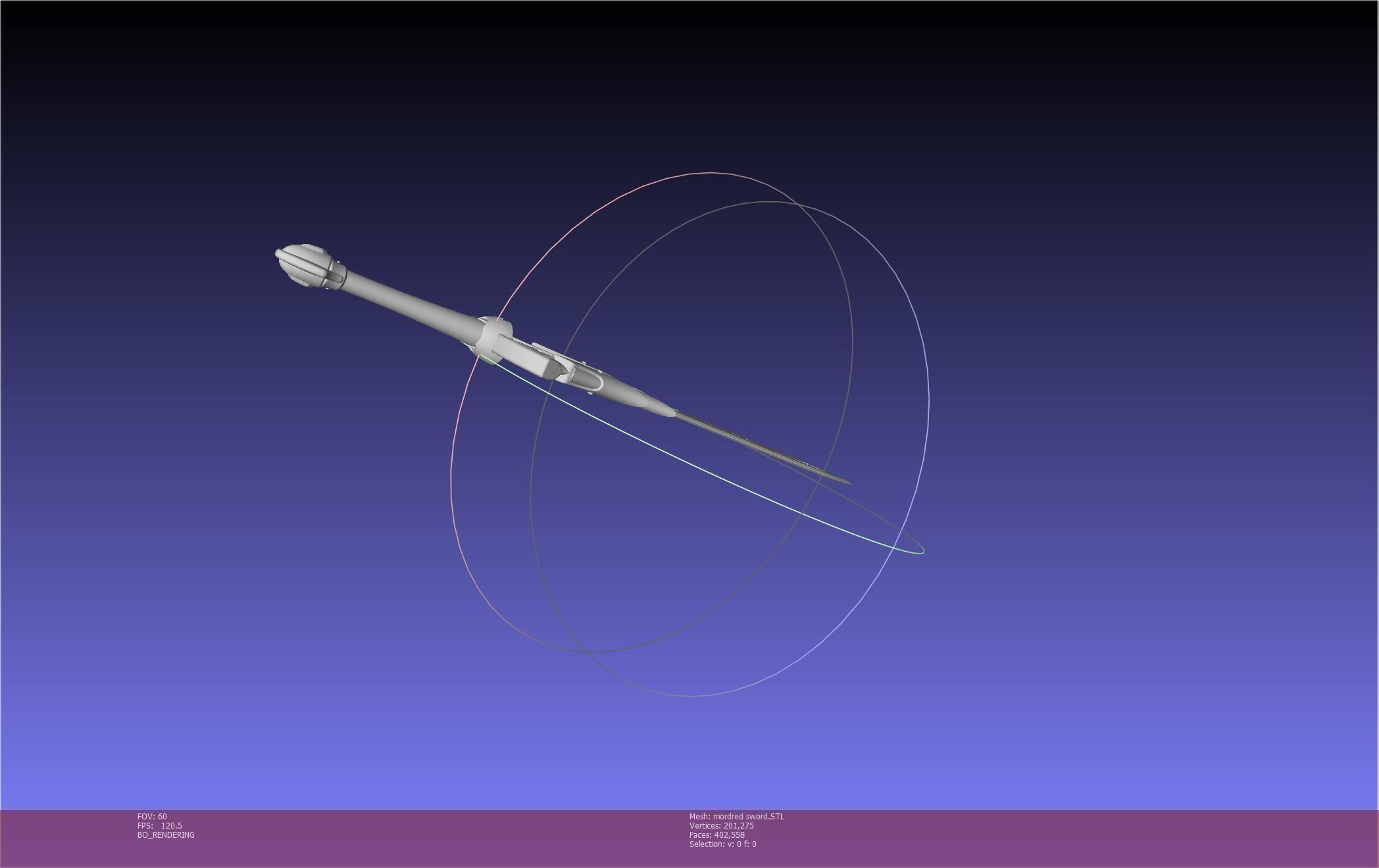 Fate Mordred Sword Printable Assembly 3D print model_72