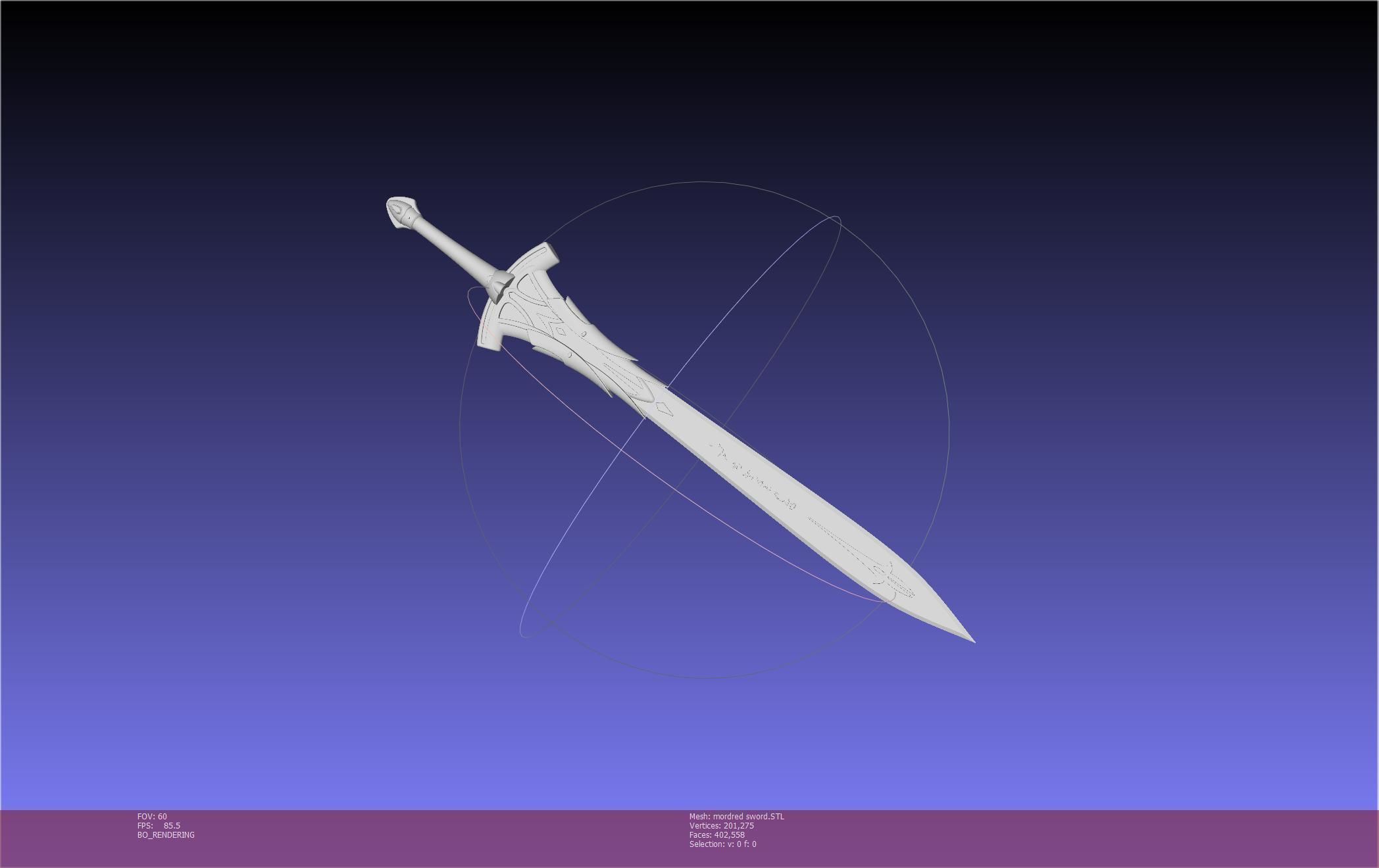 Fate Mordred Sword Printable Assembly 3D print model_17