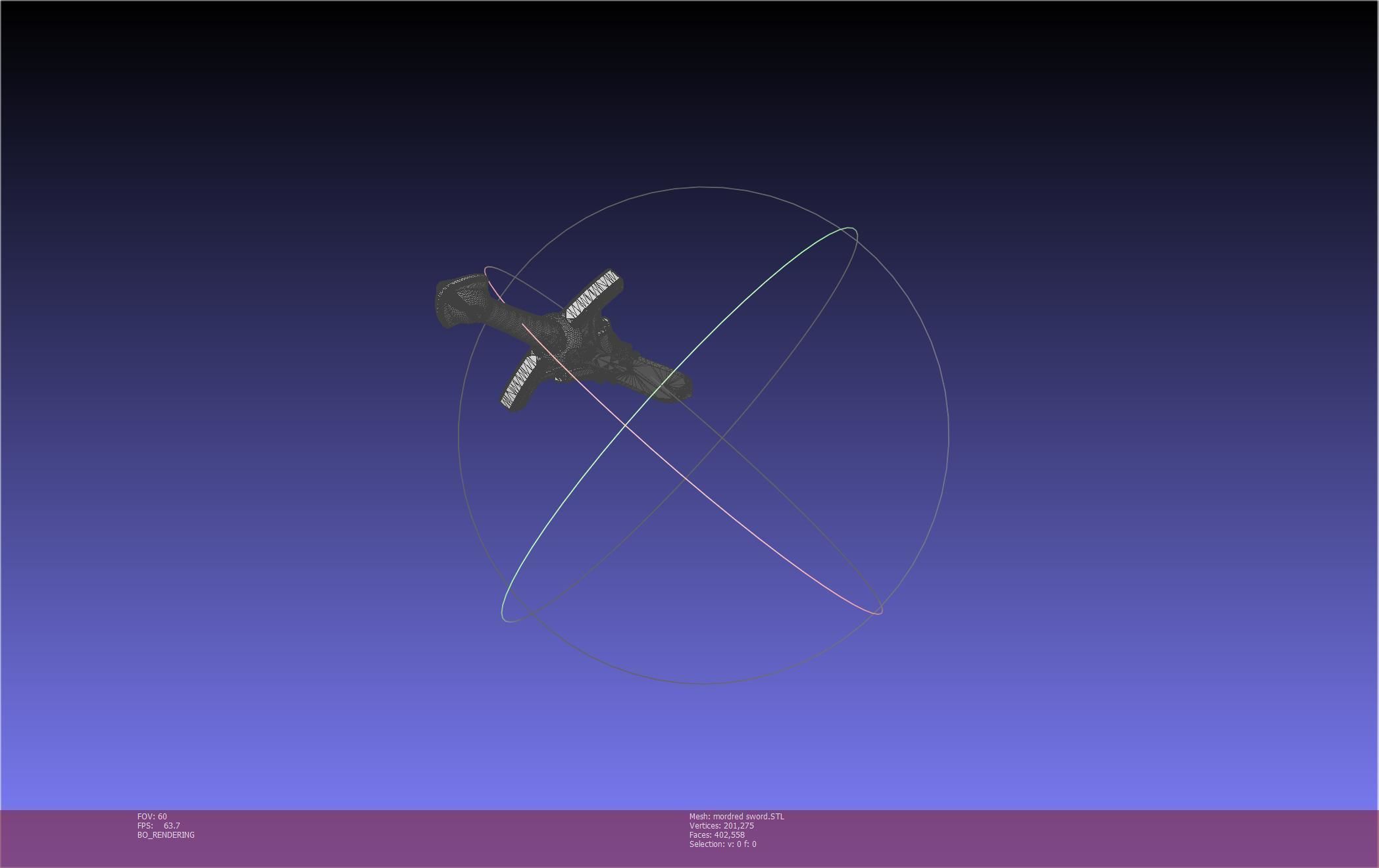 Fate Mordred Sword Printable Assembly 3D print model_88