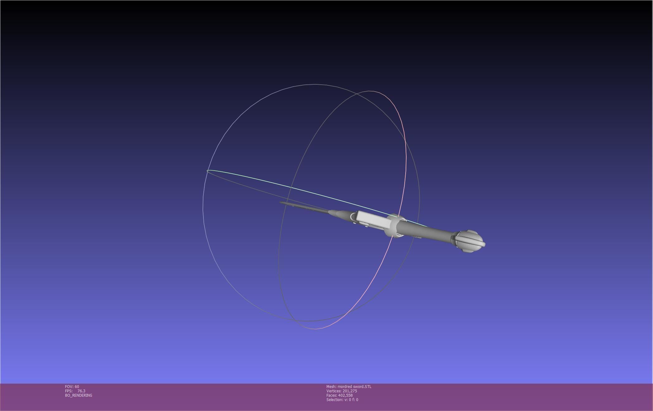 Fate Mordred Sword Printable Assembly 3D print model_42