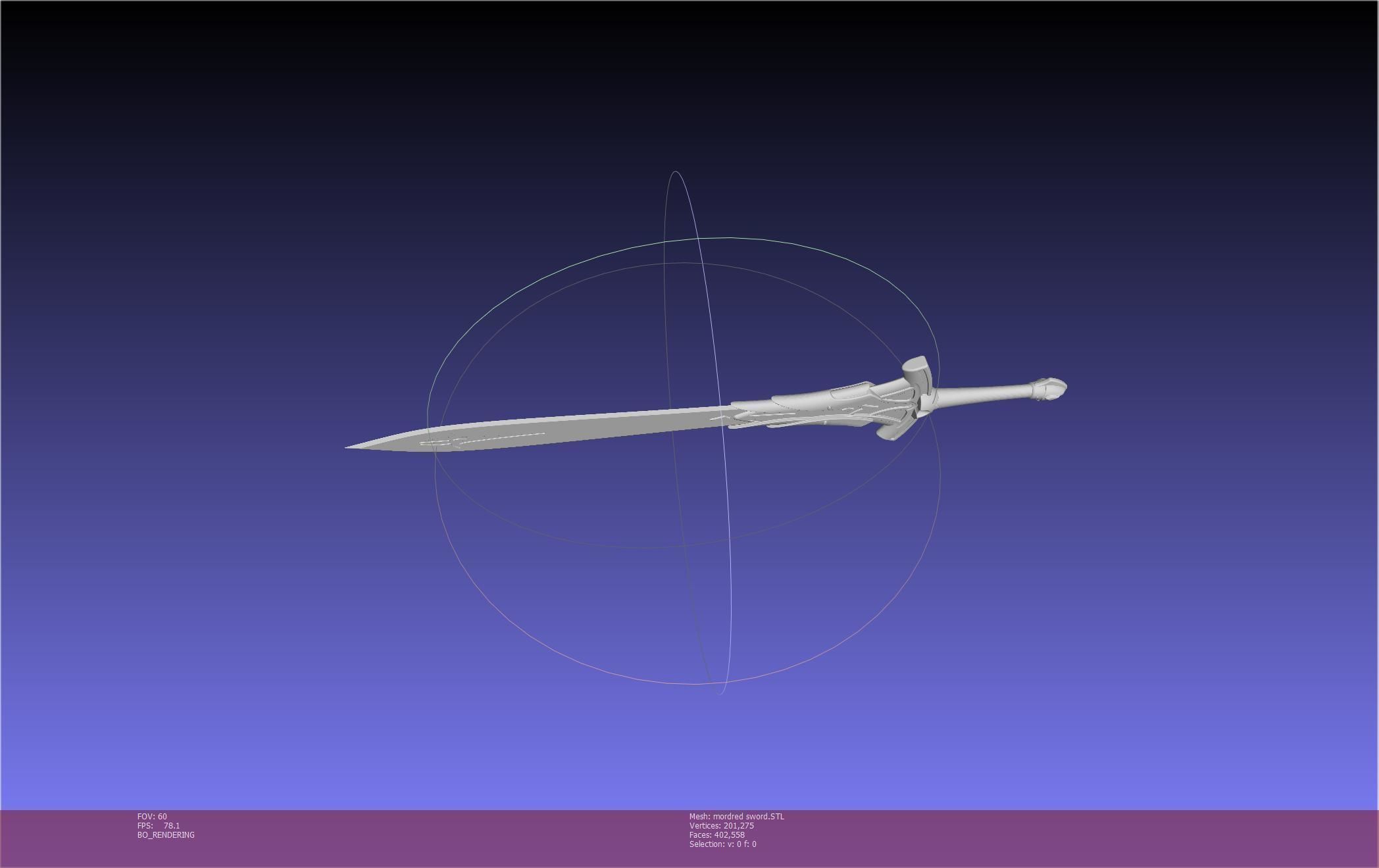 Fate Mordred Sword Printable Assembly 3D print model_56