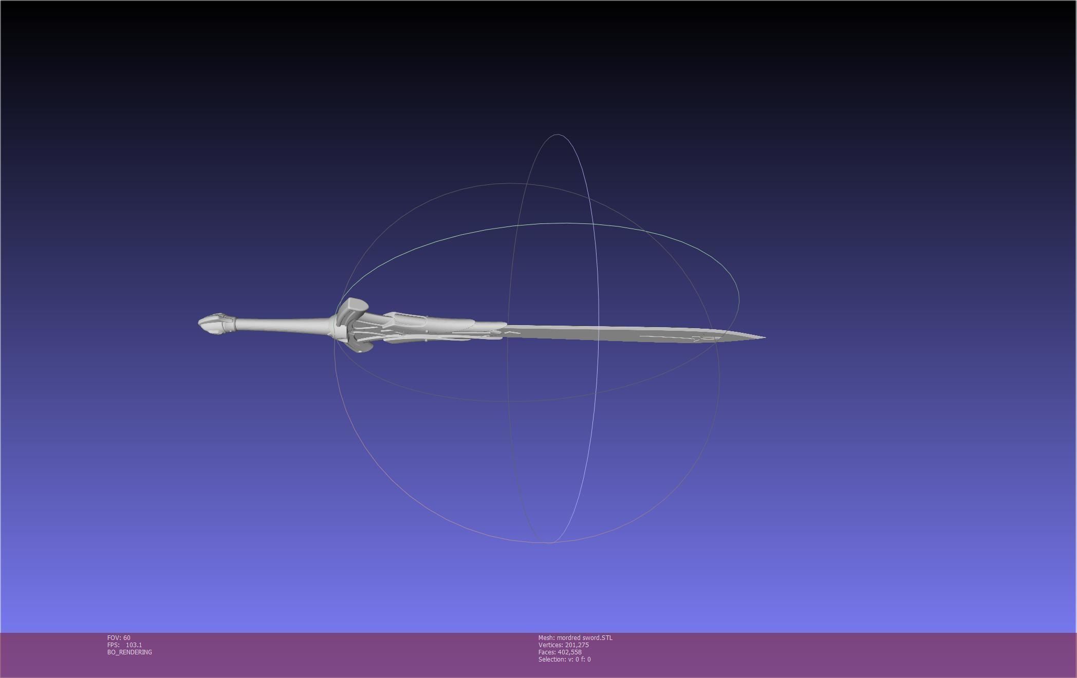 Fate Mordred Sword Printable Assembly 3D print model_73