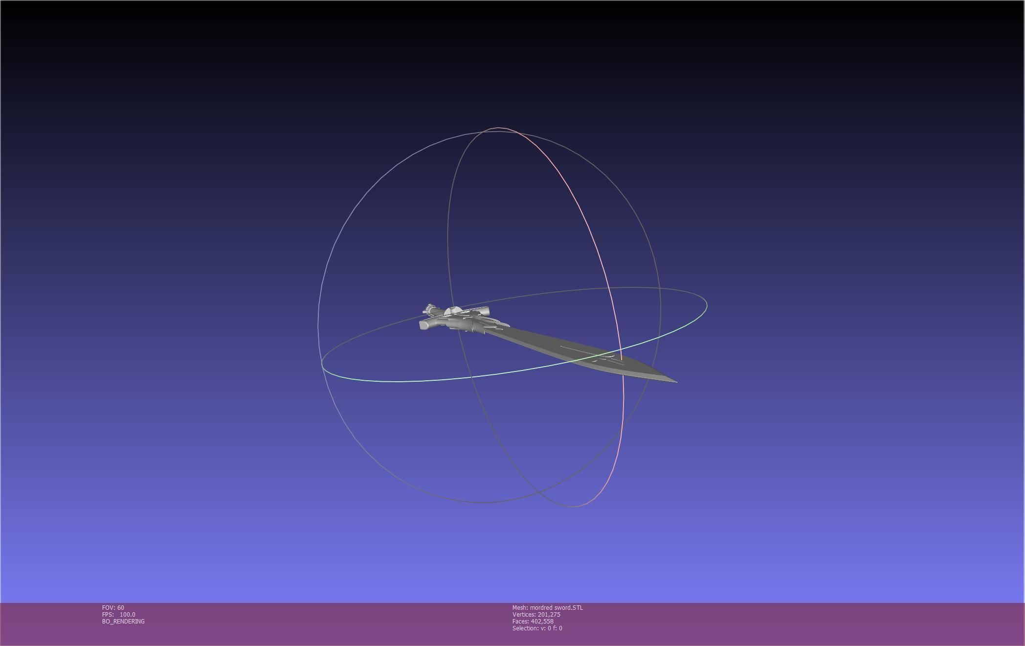 Fate Mordred Sword Printable Assembly 3D print model_47