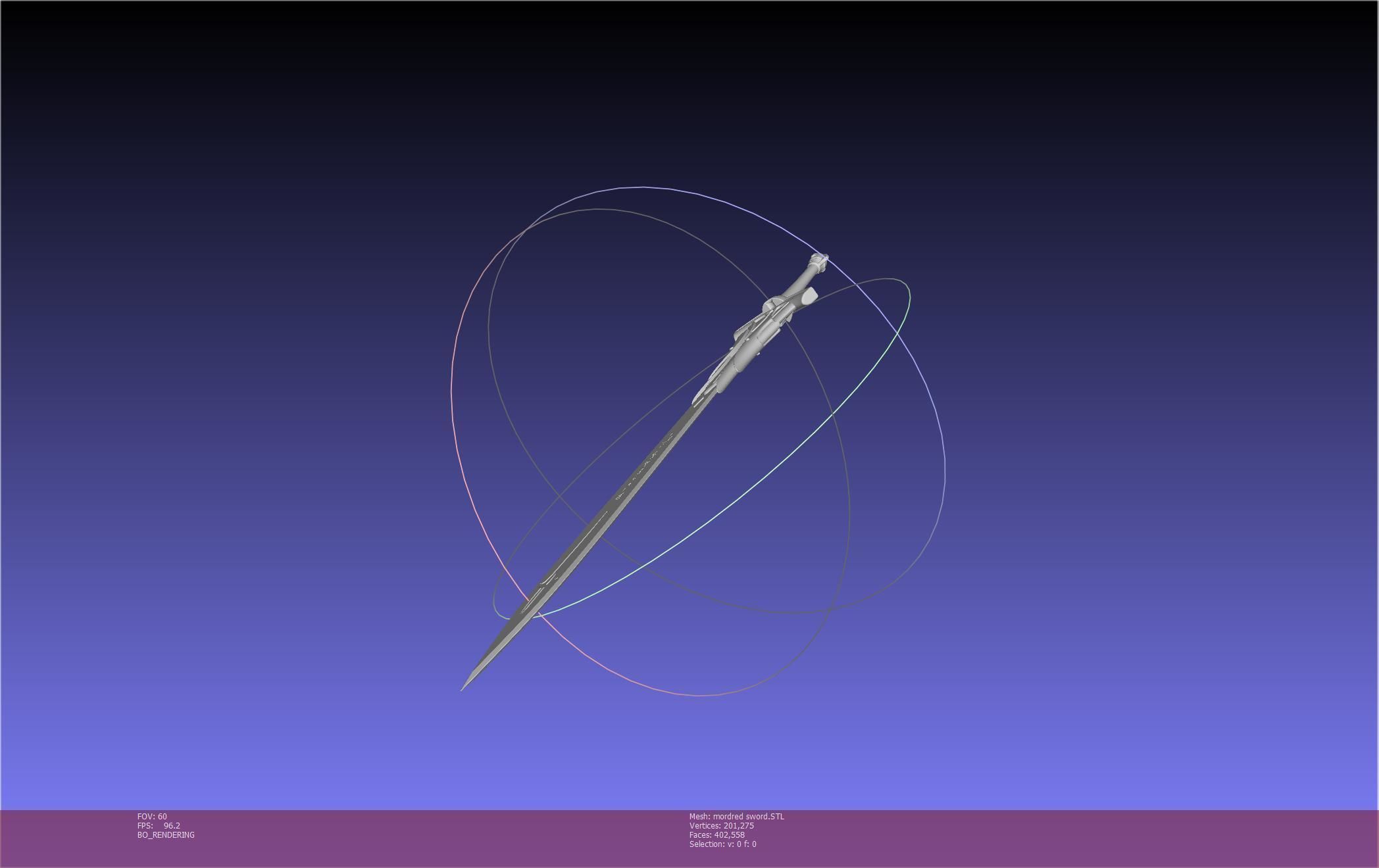 Fate Mordred Sword Printable Assembly 3D print model_70