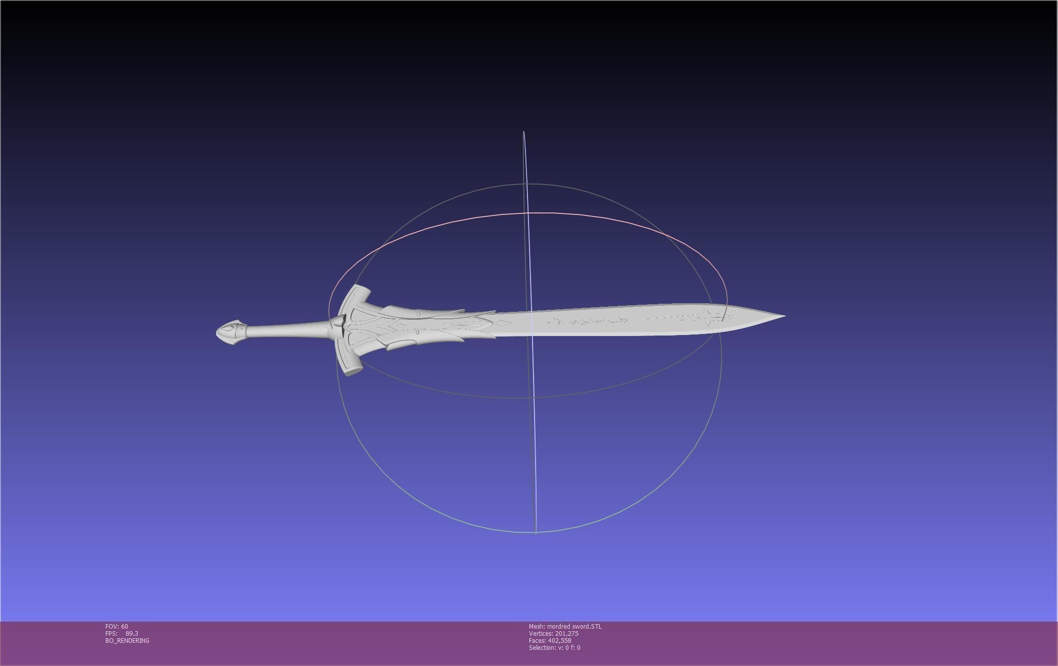 Fate Mordred Sword Printable Assembly 3D print model_67