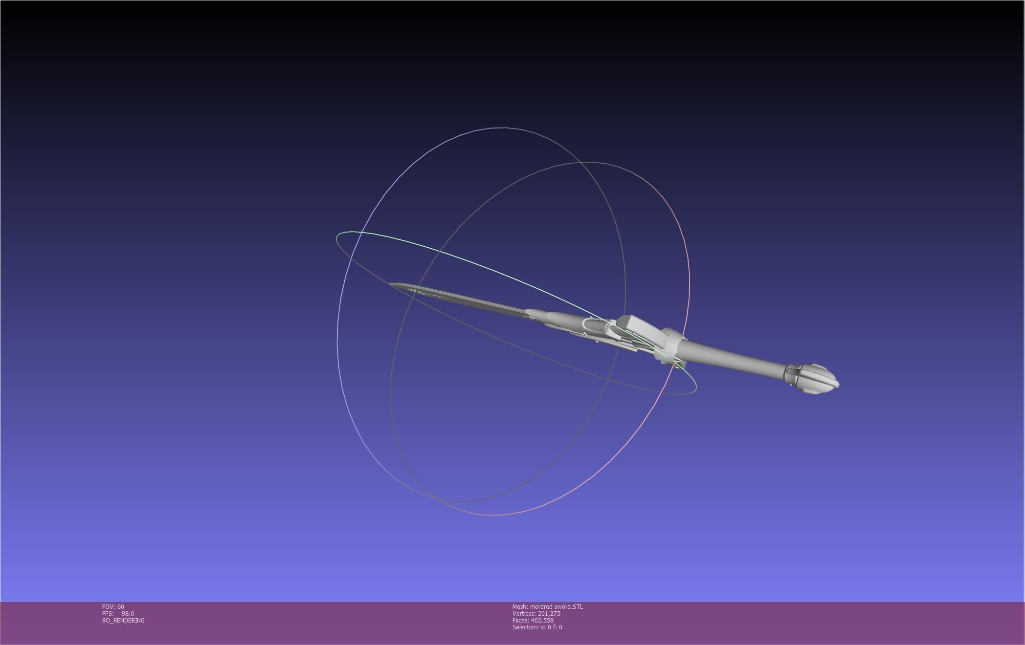 Fate Mordred Sword Printable Assembly 3D print model_62