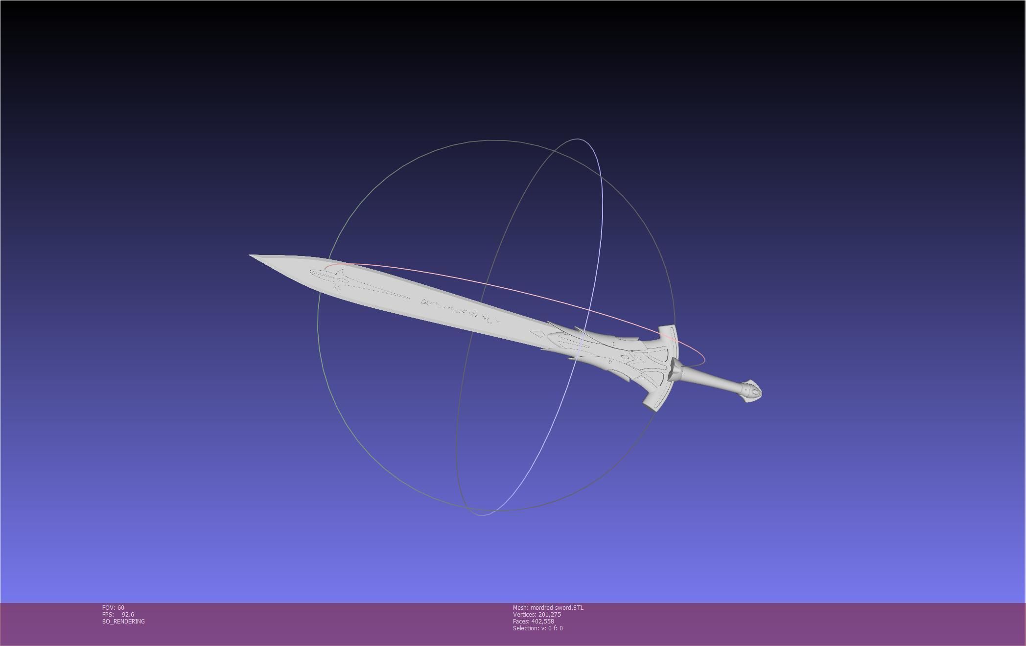 Fate Mordred Sword Printable Assembly 3D print model_59