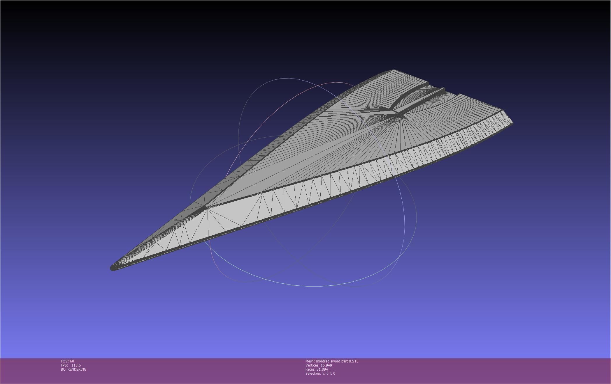 Fate Mordred Sword Printable Assembly 3D print model_142