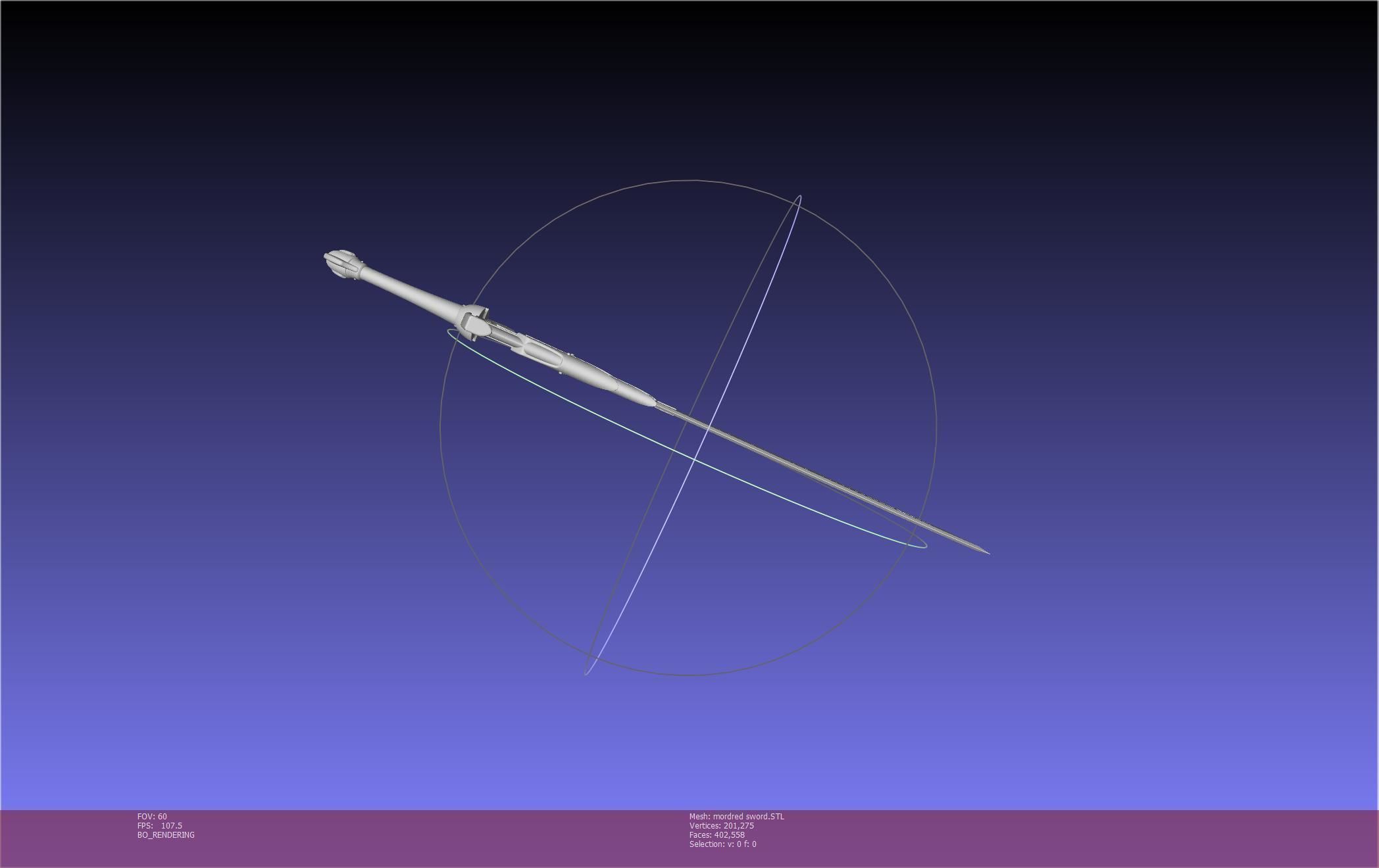 Fate Mordred Sword Printable Assembly 3D print model_21