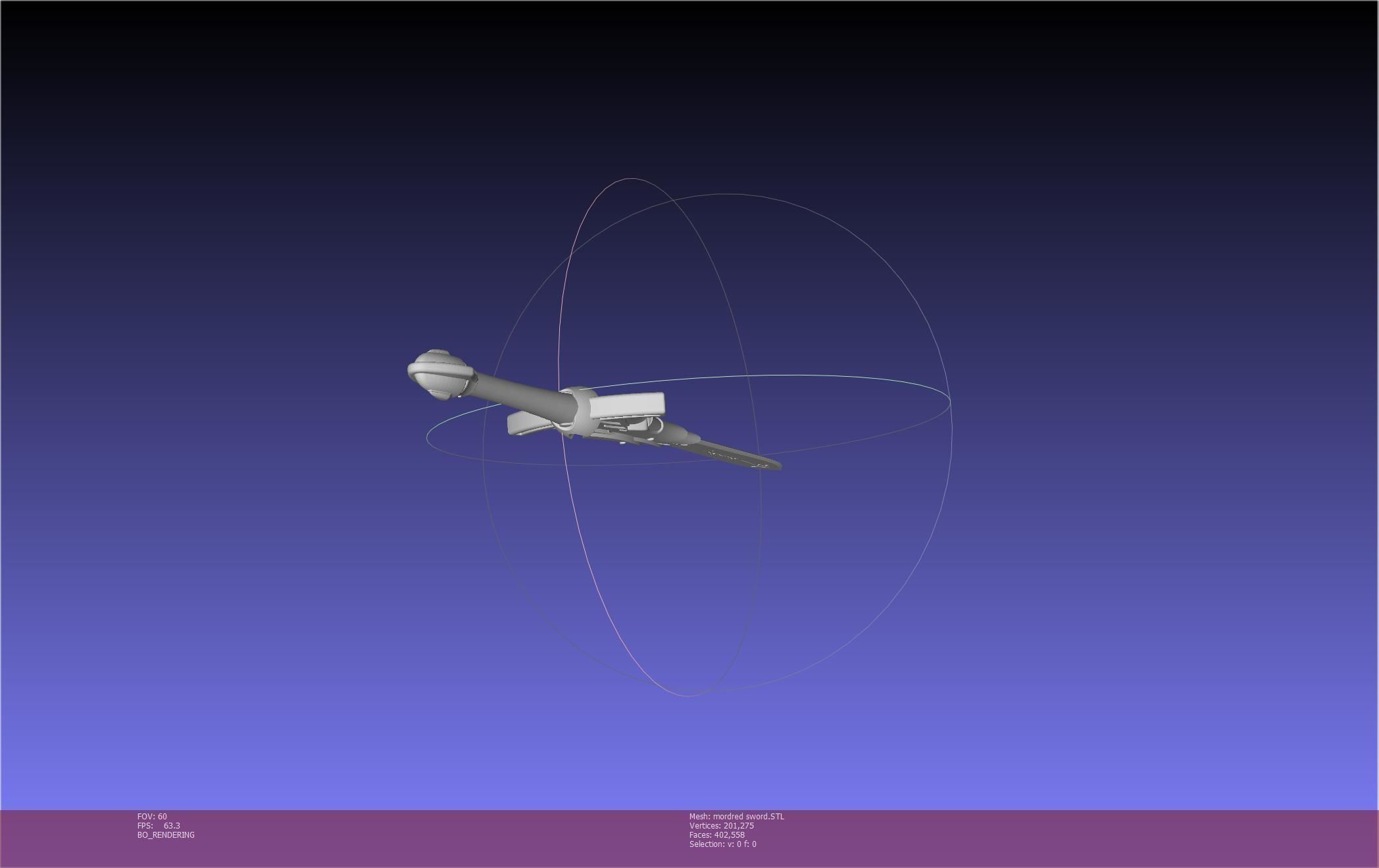 Fate Mordred Sword Printable Assembly 3D print model_44