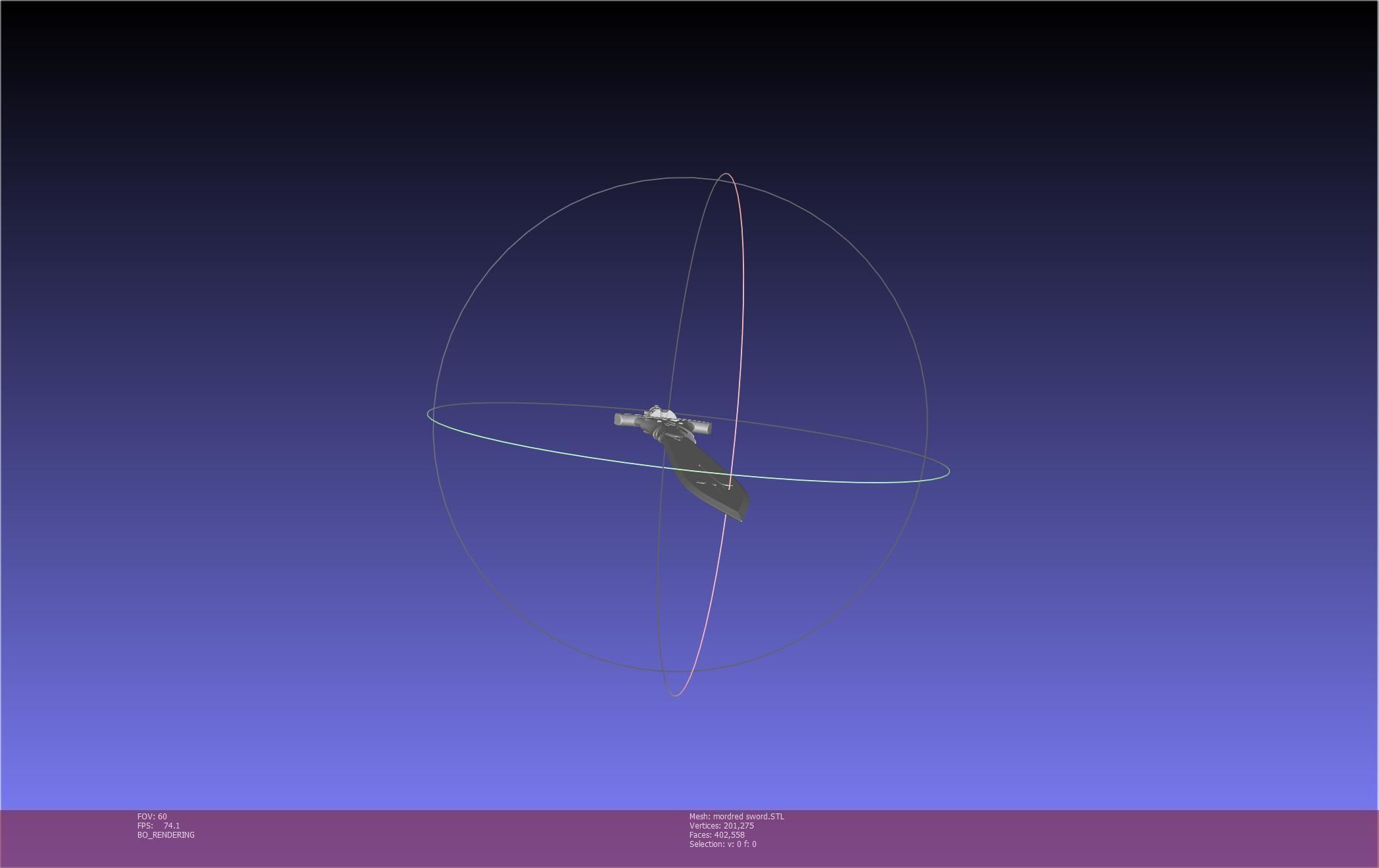 Fate Mordred Sword Printable Assembly 3D print model_33