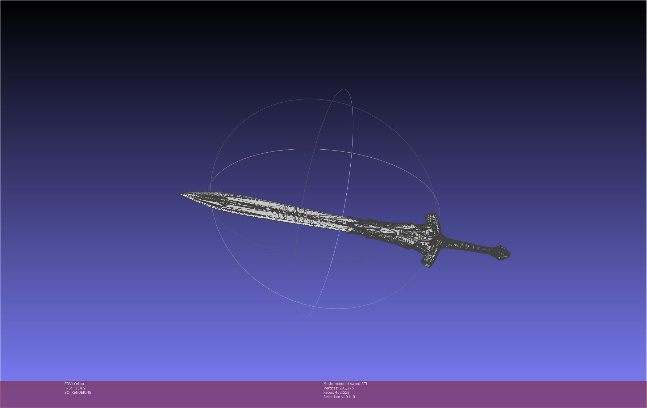 Fate Mordred Sword Printable Assembly 3D print model_98