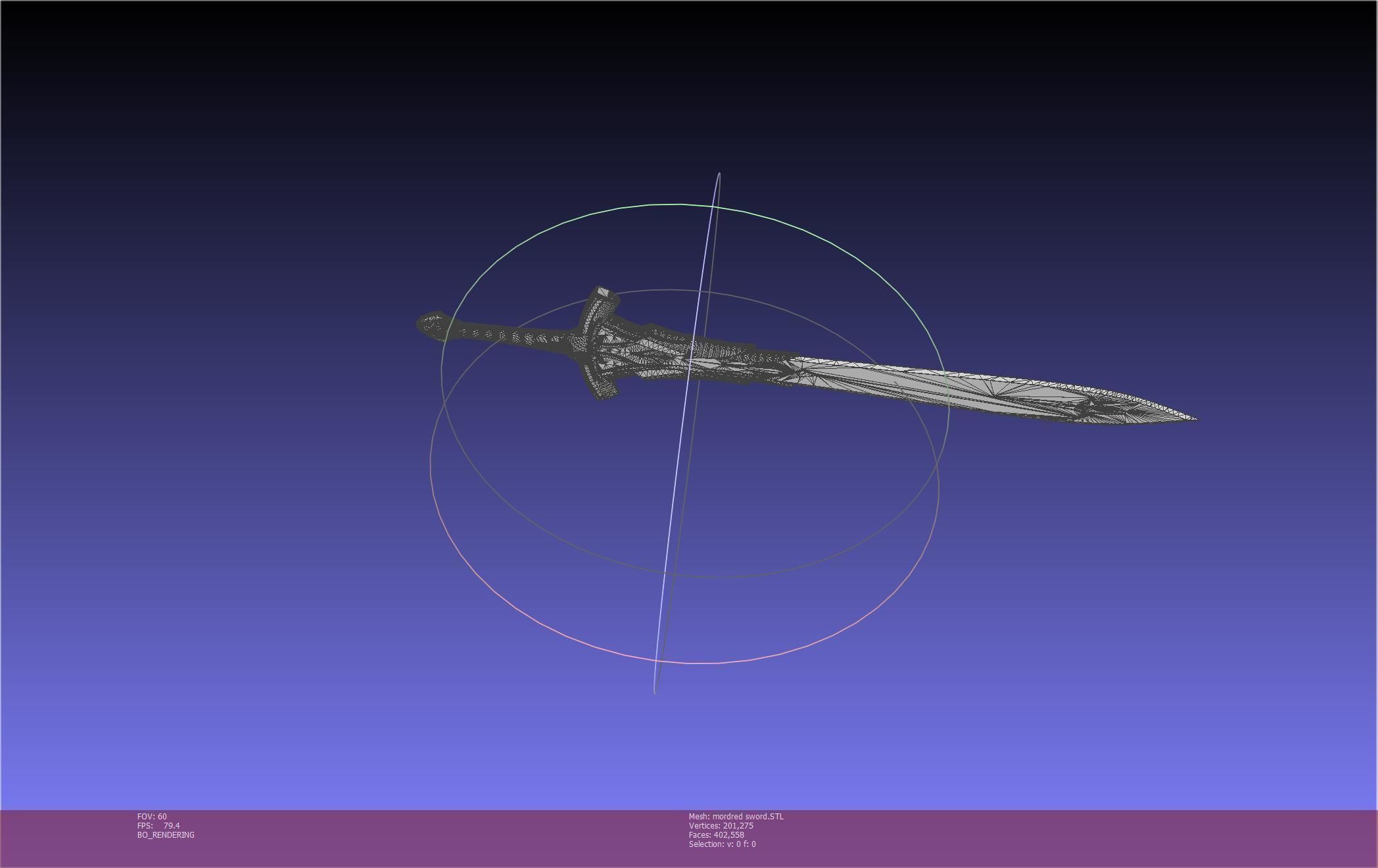 Fate Mordred Sword Printable Assembly 3D print model_89