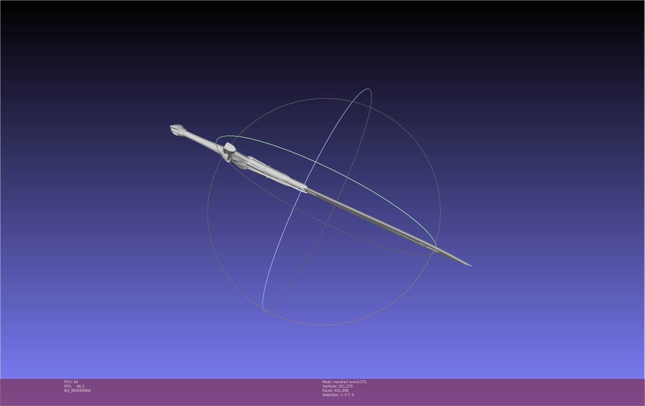 Fate Mordred Sword Printable Assembly 3D print model_20