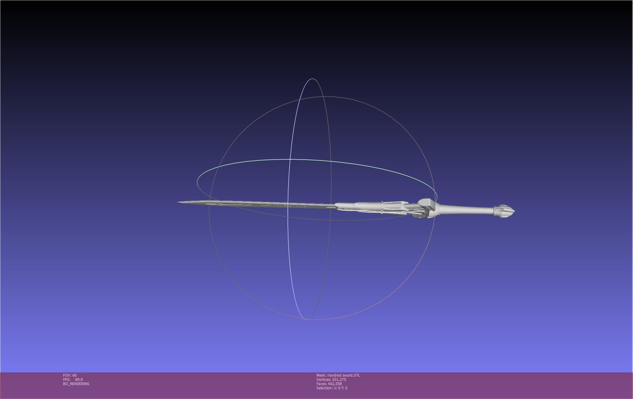 Fate Mordred Sword Printable Assembly 3D print model_39