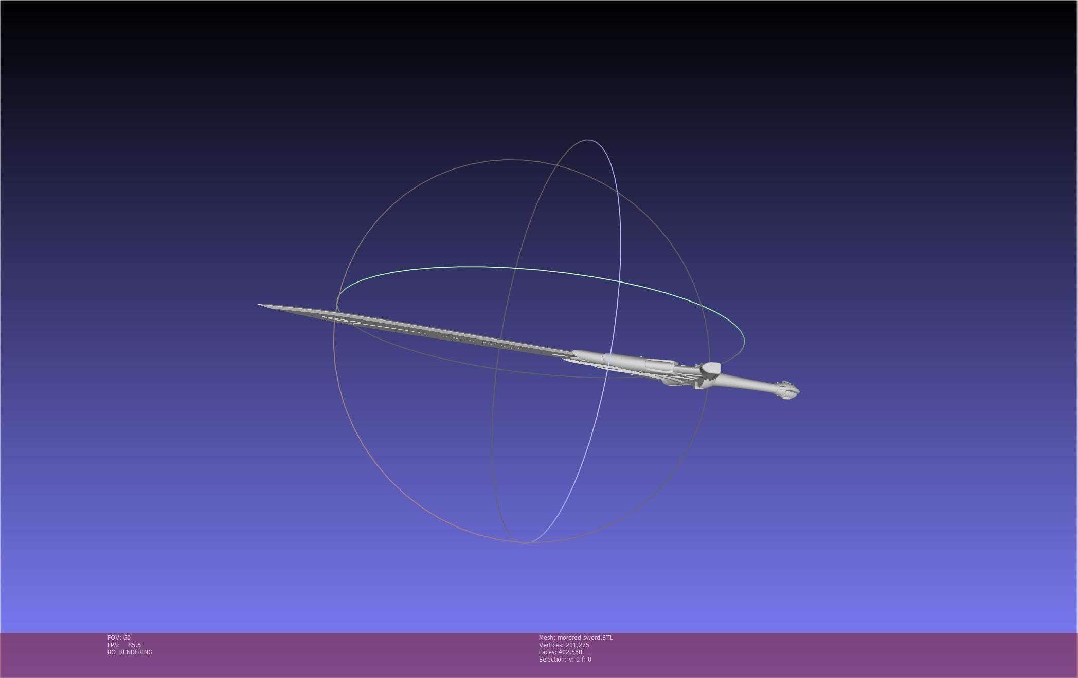 Fate Mordred Sword Printable Assembly 3D print model_58