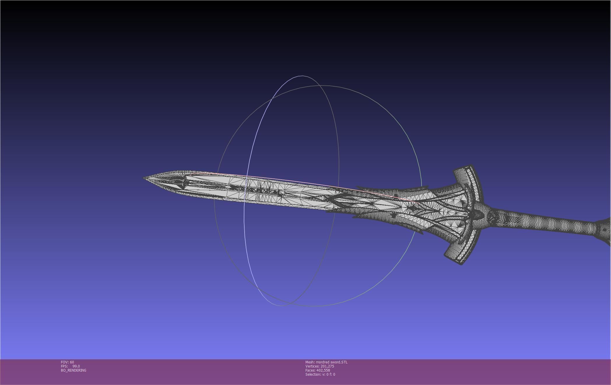 Fate Mordred Sword Printable Assembly 3D print model_86
