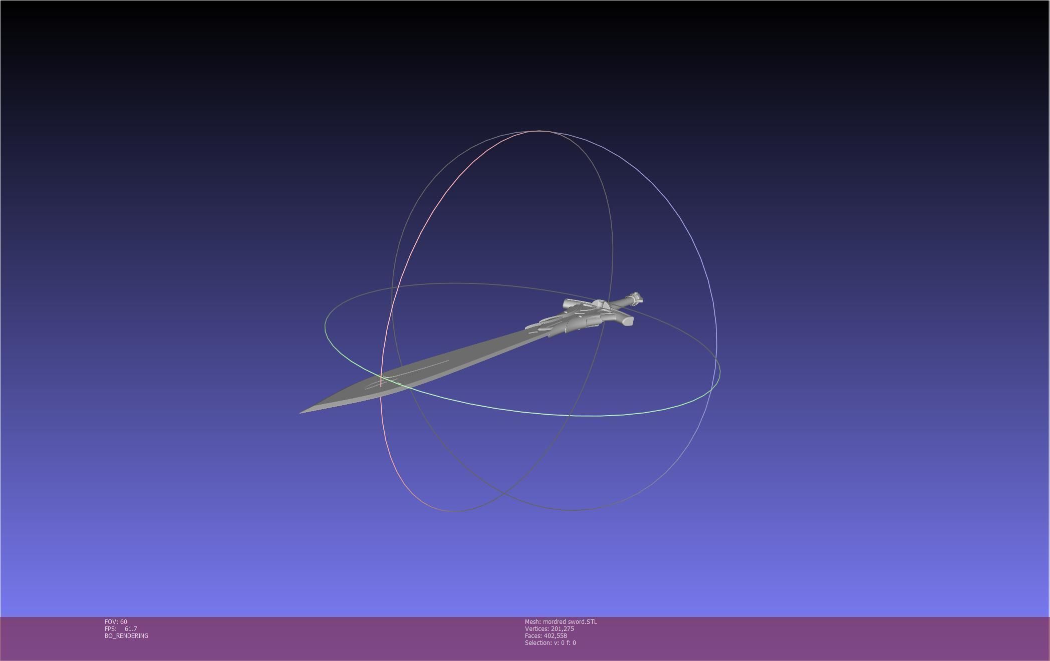 Fate Mordred Sword Printable Assembly 3D print model_35