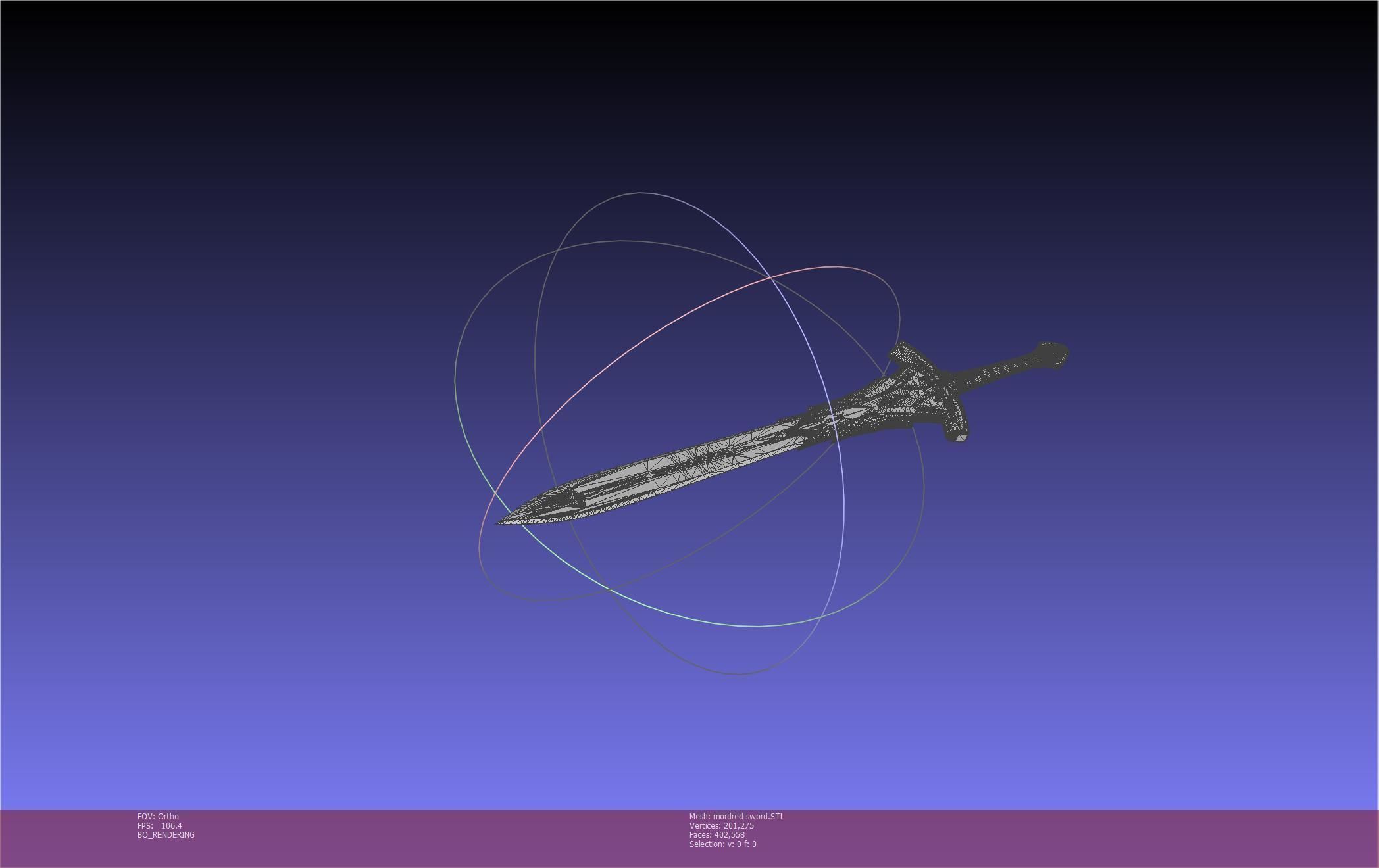 Fate Mordred Sword Printable Assembly 3D print model_97