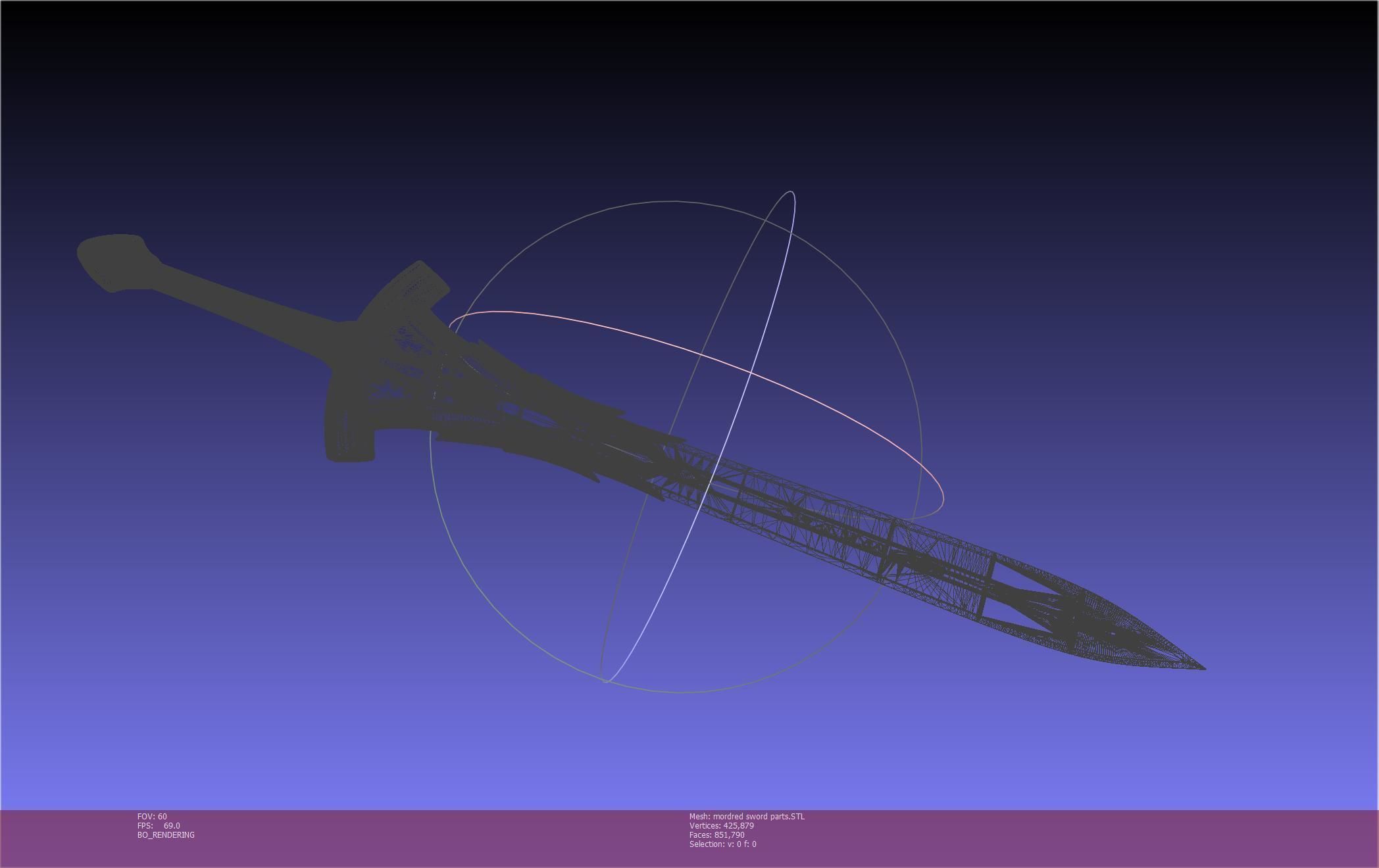 Fate Mordred Sword Printable Assembly 3D print model_124