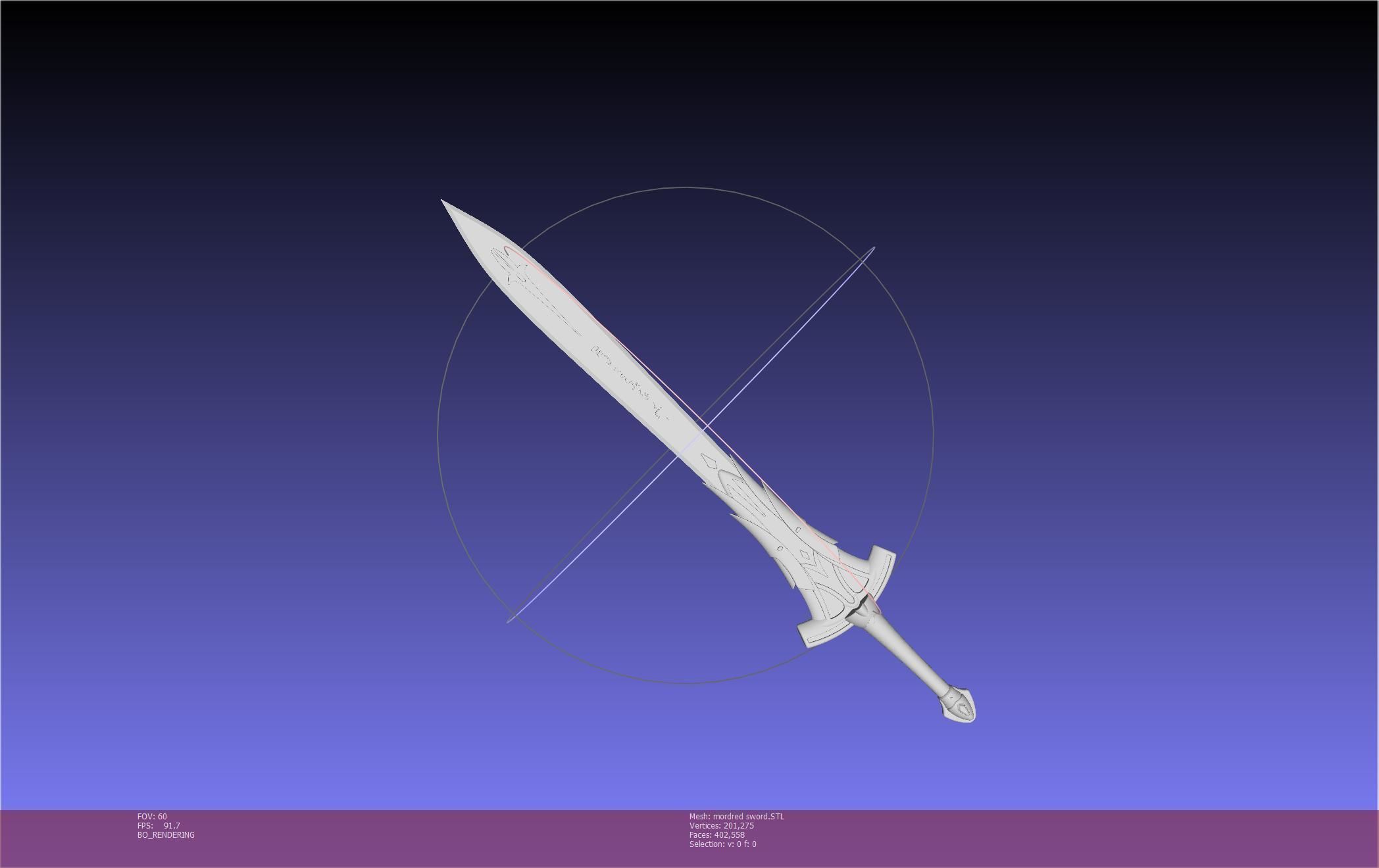 Fate Mordred Sword Printable Assembly 3D print model_49