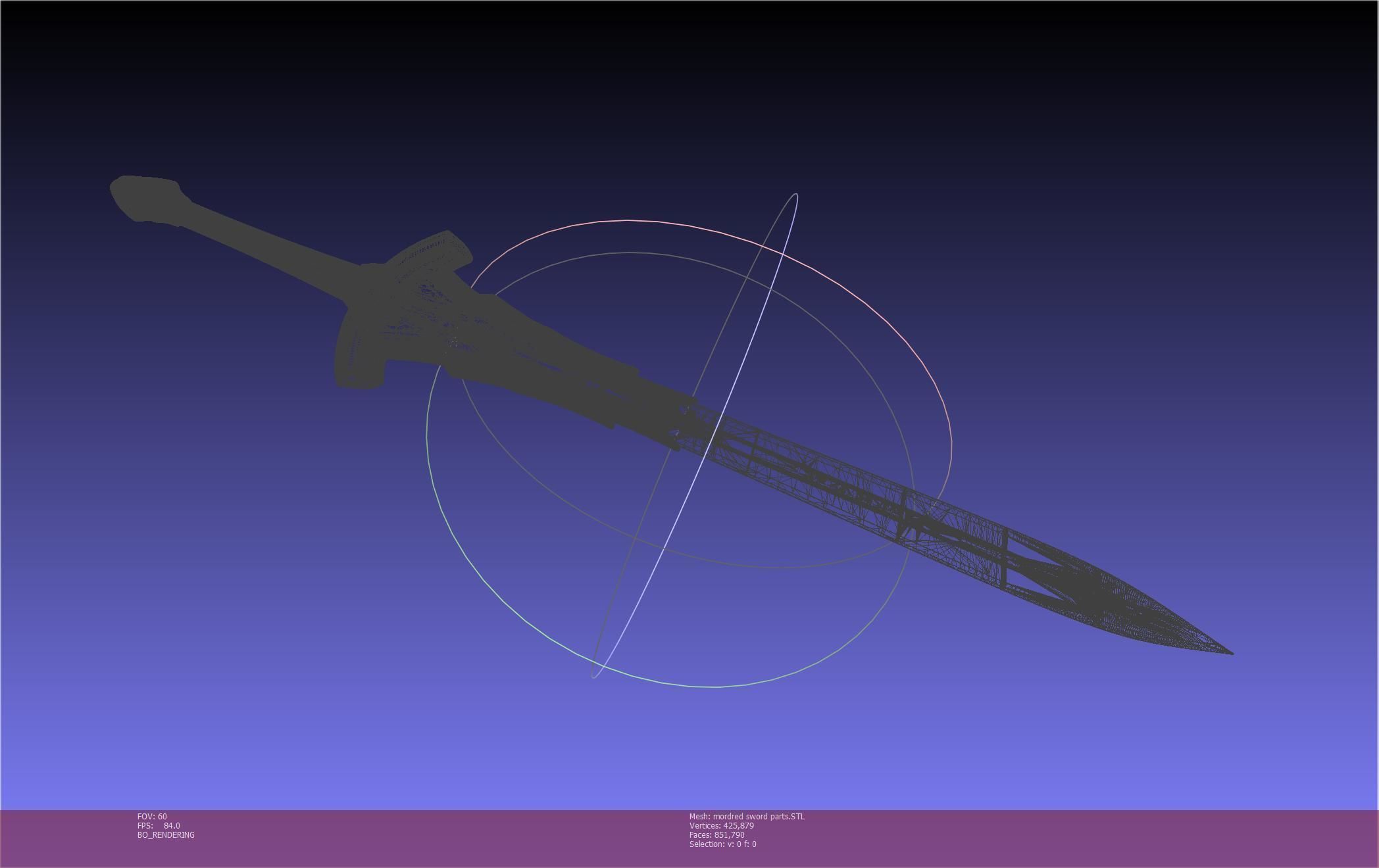 Fate Mordred Sword Printable Assembly 3D print model_123