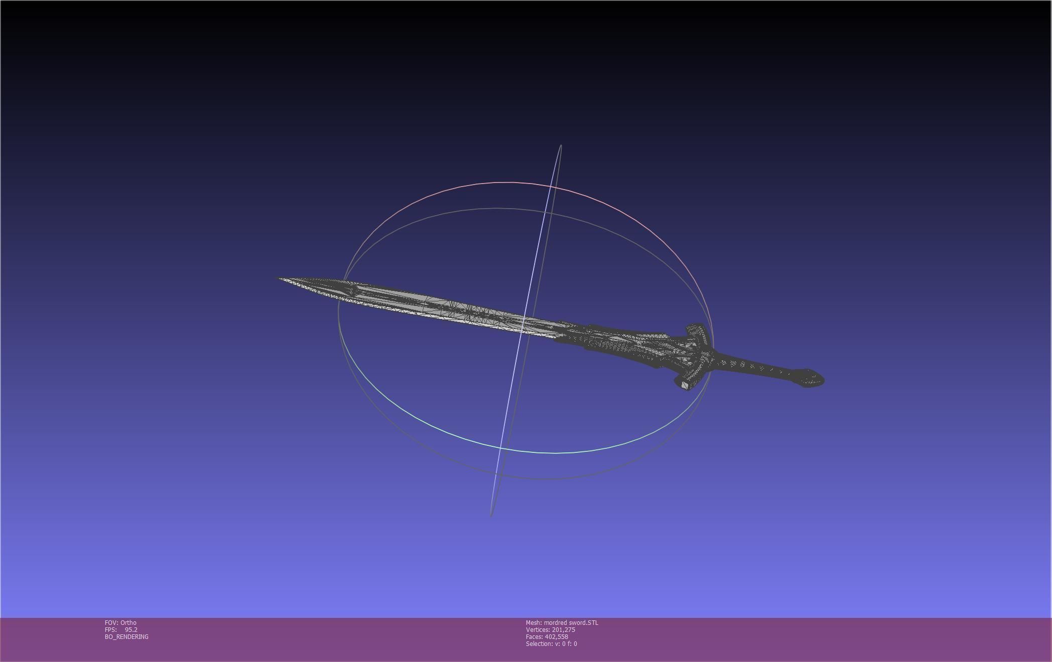 Fate Mordred Sword Printable Assembly 3D print model_99