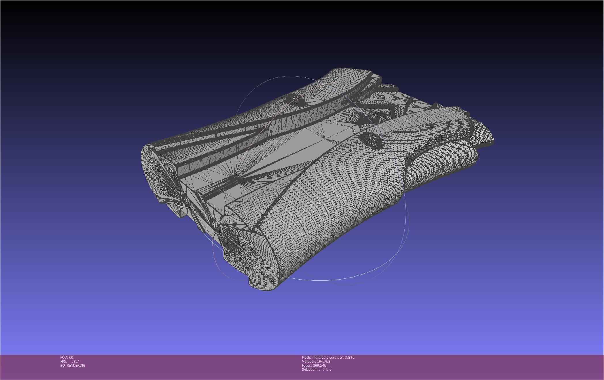 Fate Mordred Sword Printable Assembly 3D print model_136