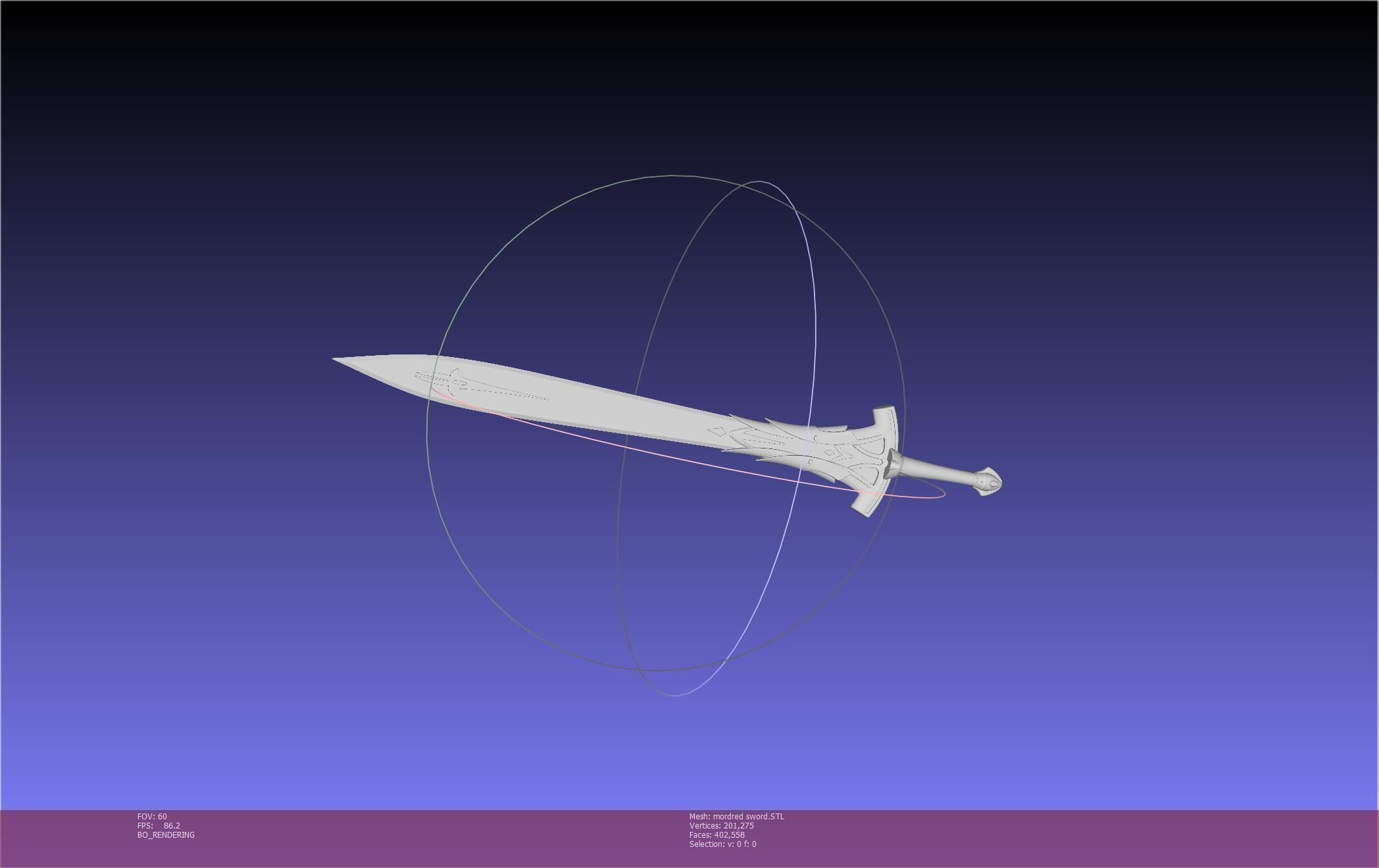 Fate Mordred Sword Printable Assembly 3D print model_57