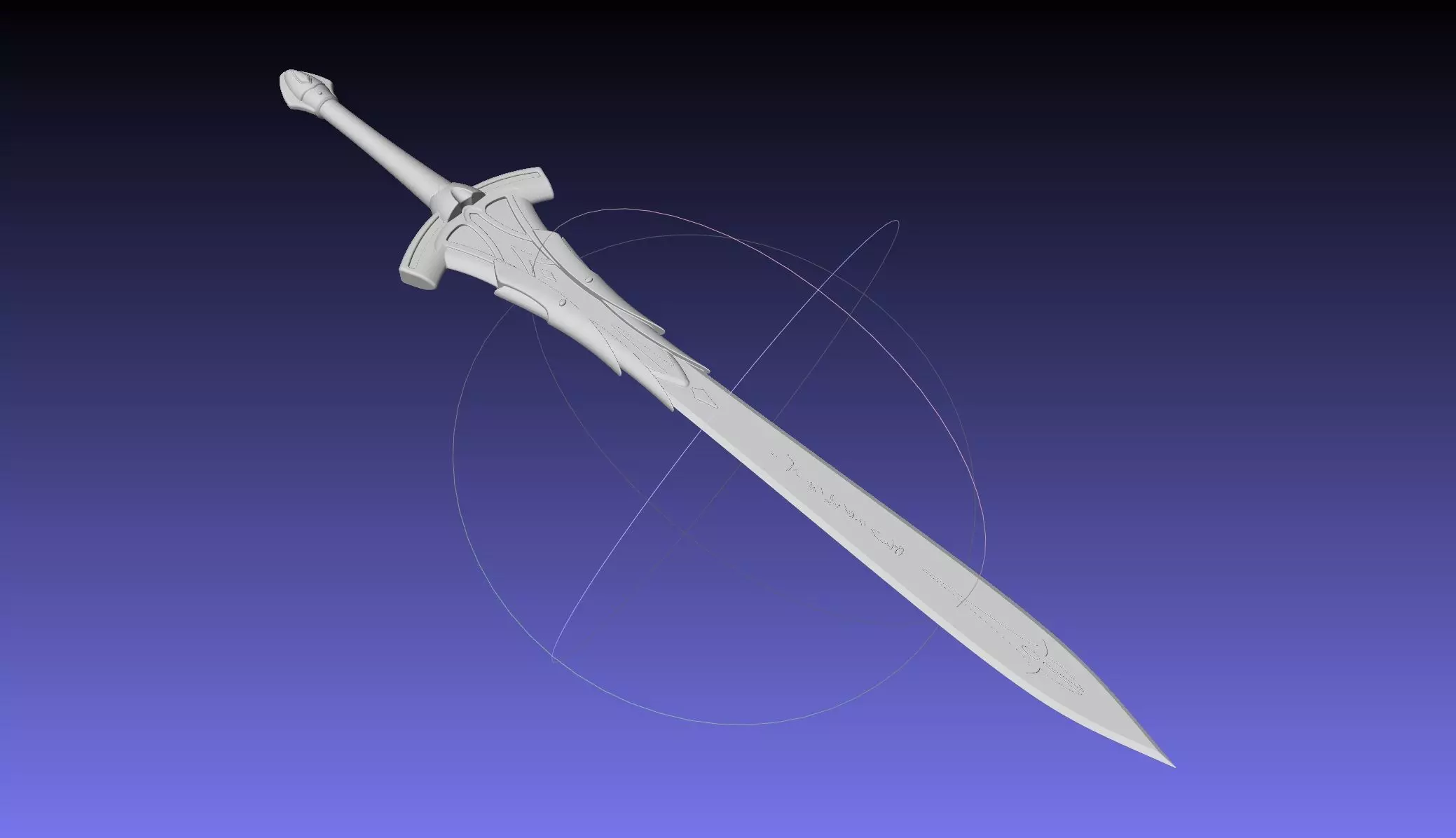 Fate Mordred Sword Printable Assembly 3D print model_0