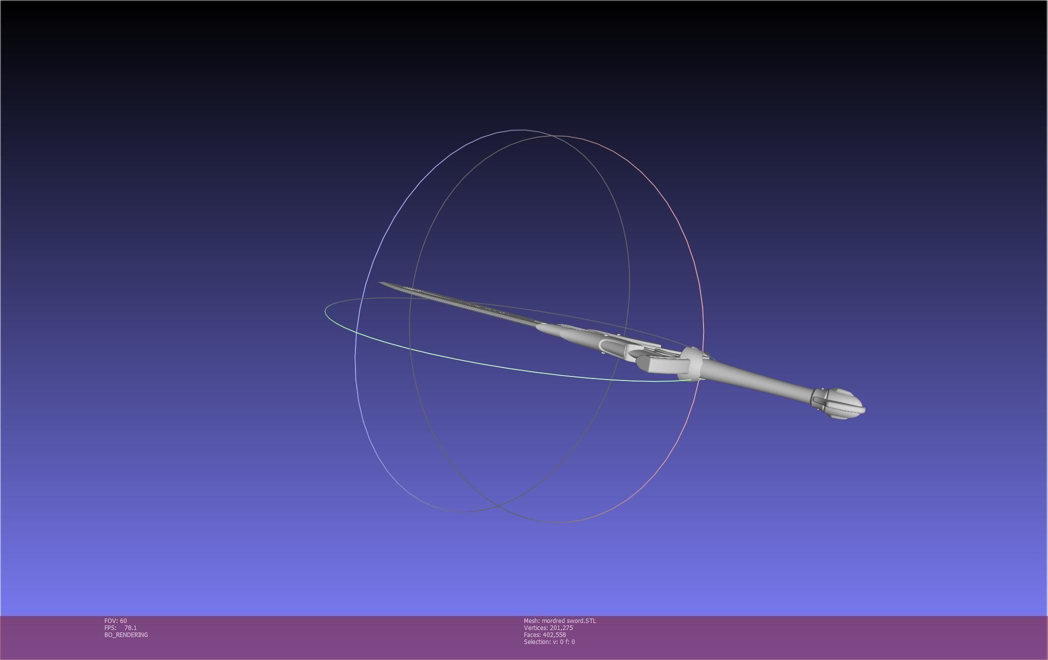 Fate Mordred Sword Printable Assembly 3D print model_71