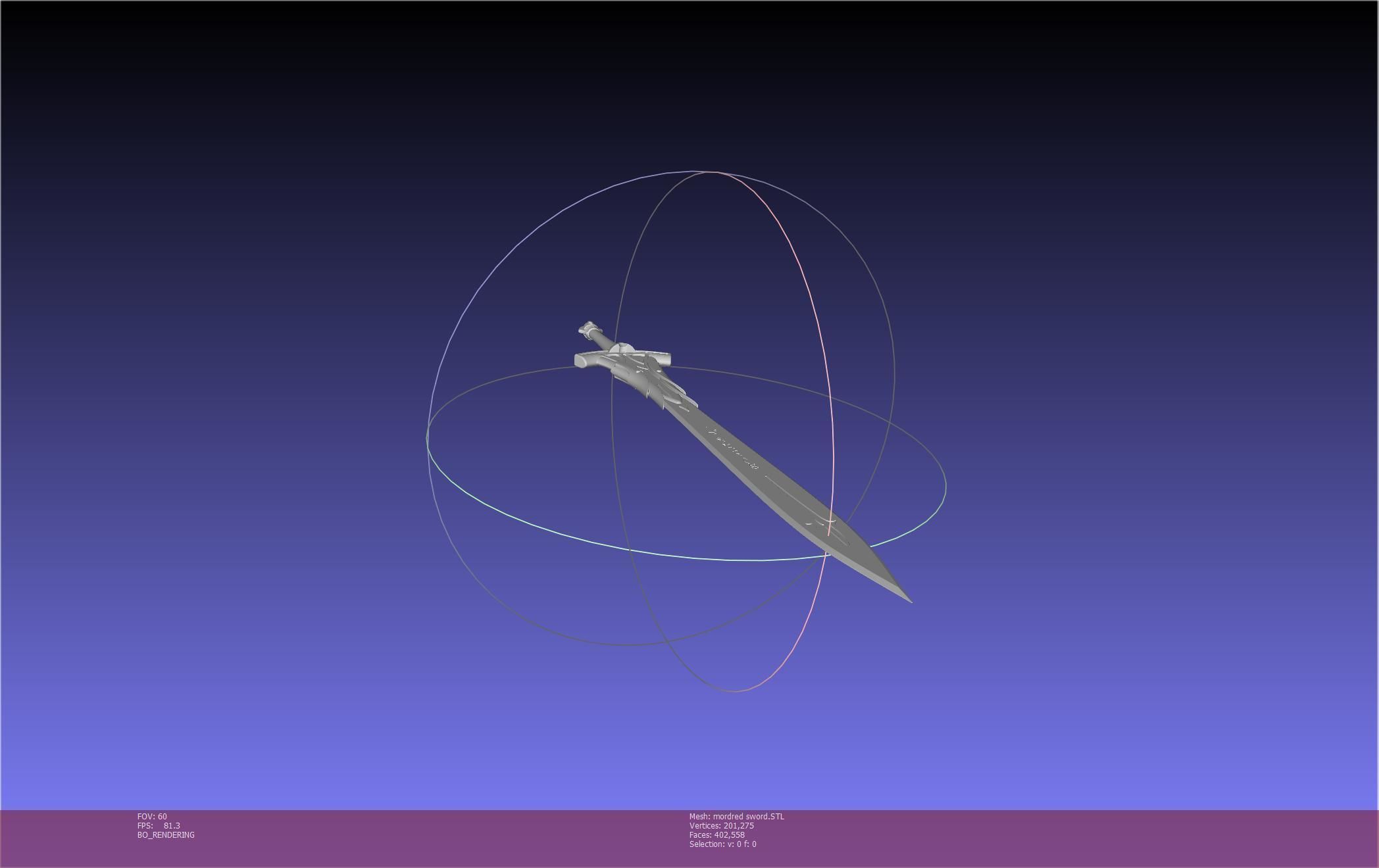 Fate Mordred Sword Printable Assembly 3D print model_13