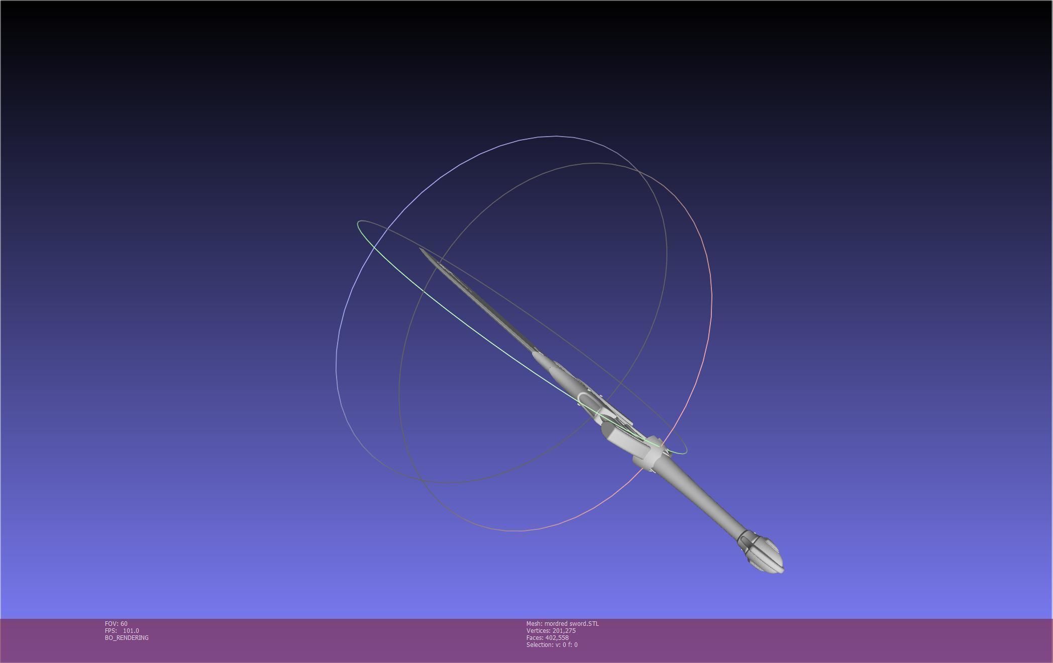 Fate Mordred Sword Printable Assembly 3D print model_8