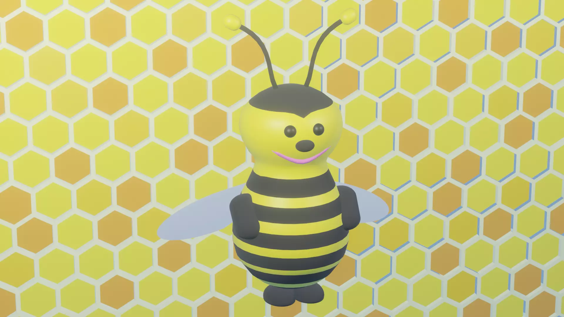 Bee toy Free 3D model