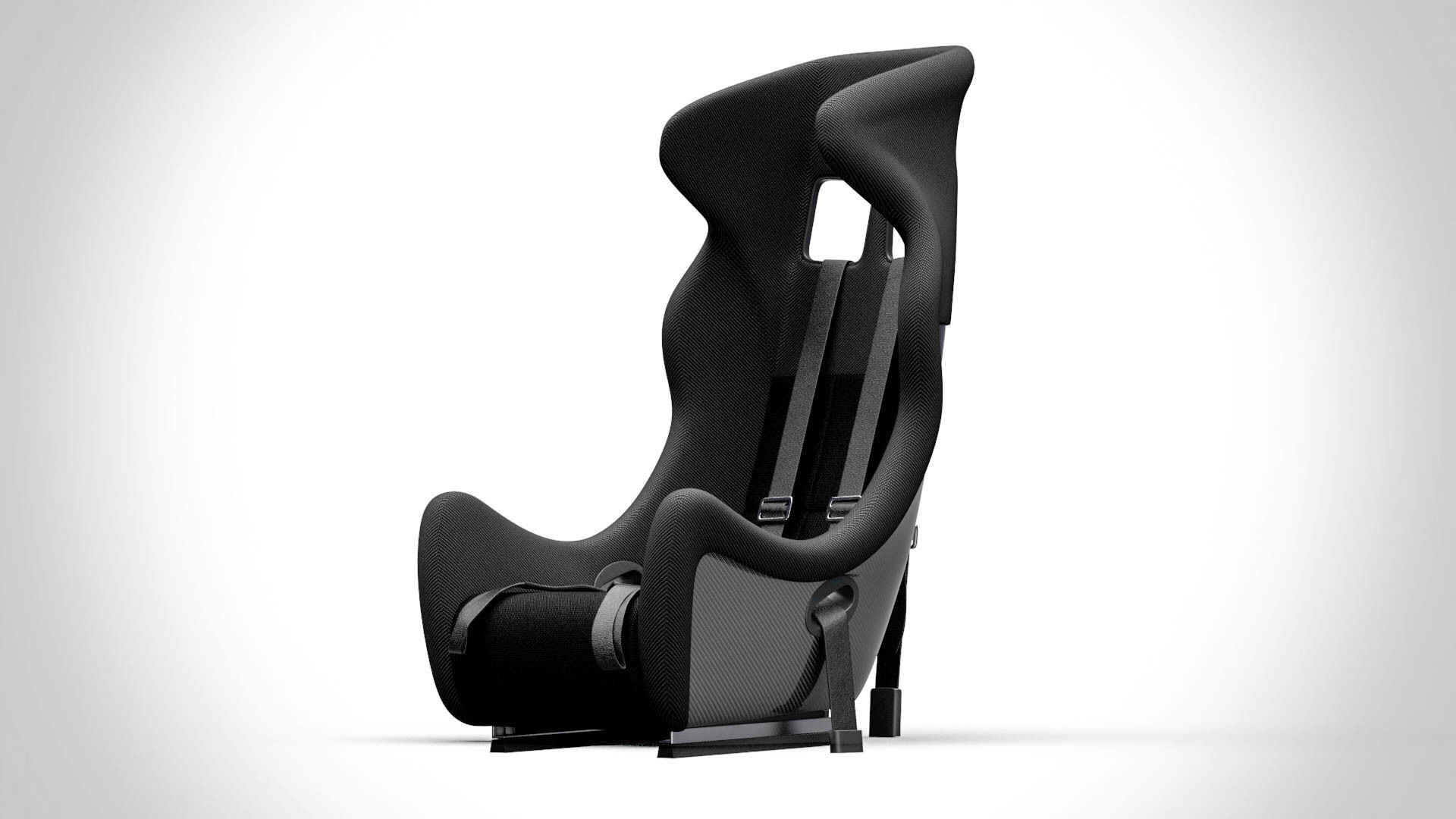 Racing Seat v3 Low-poly 3D model_6
