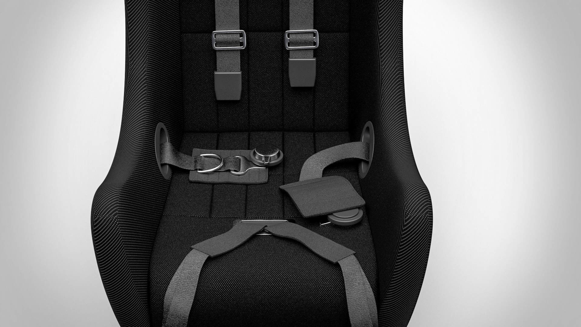 Racing Seat v3 Low-poly 3D model_3
