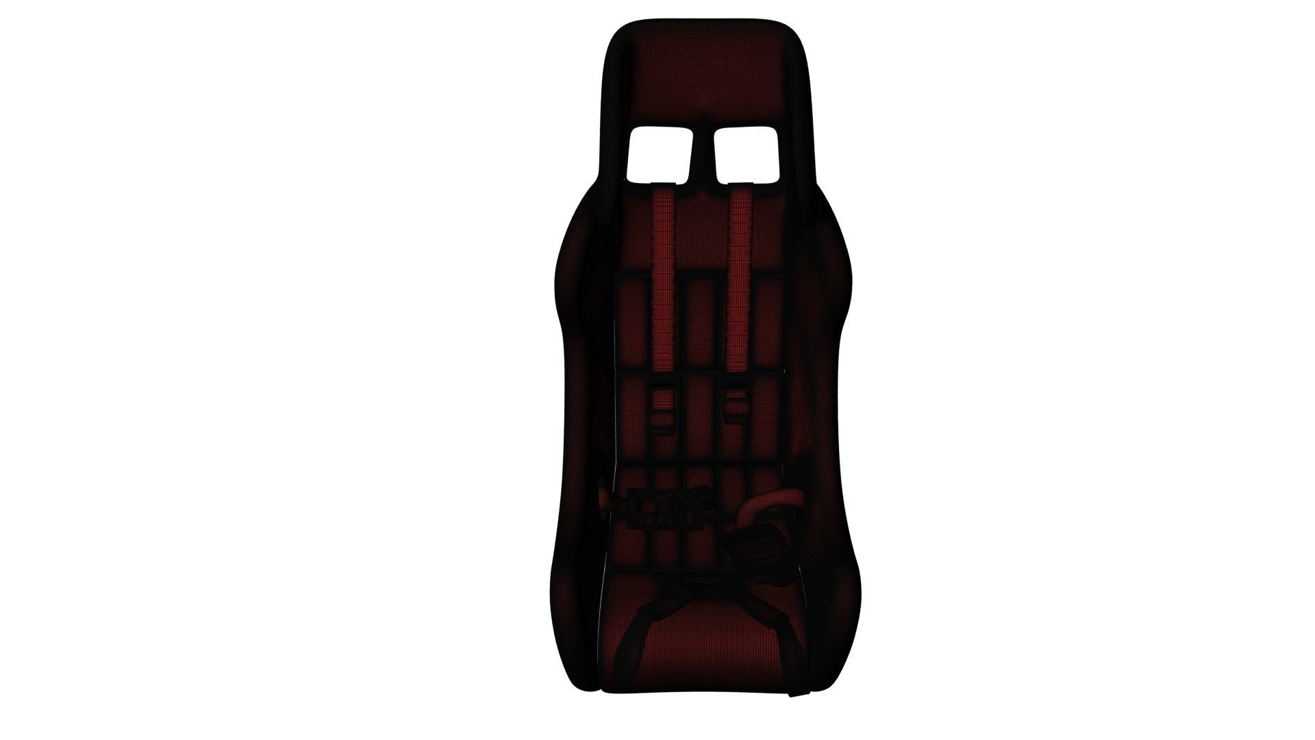 Racing Seat v3 Low-poly 3D model_14