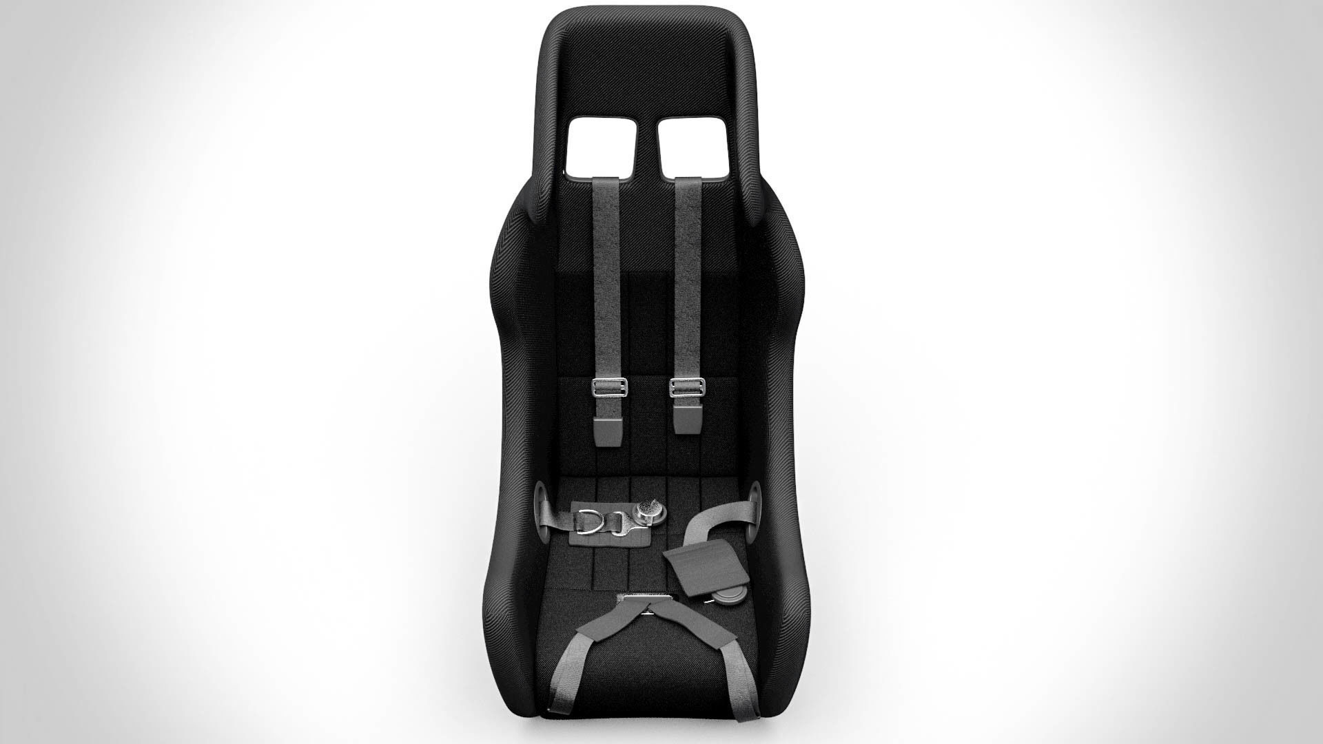 Racing Seat v3 Low-poly 3D model_7