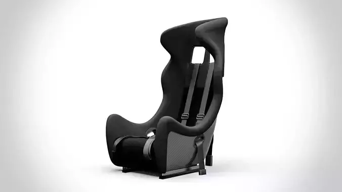 Racing Seat v3 Low-poly 3D model