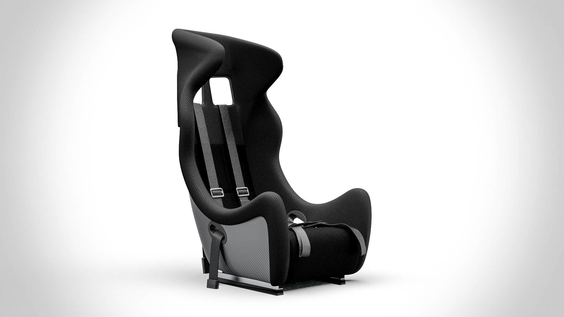 Racing Seat v3 Low-poly 3D model_4