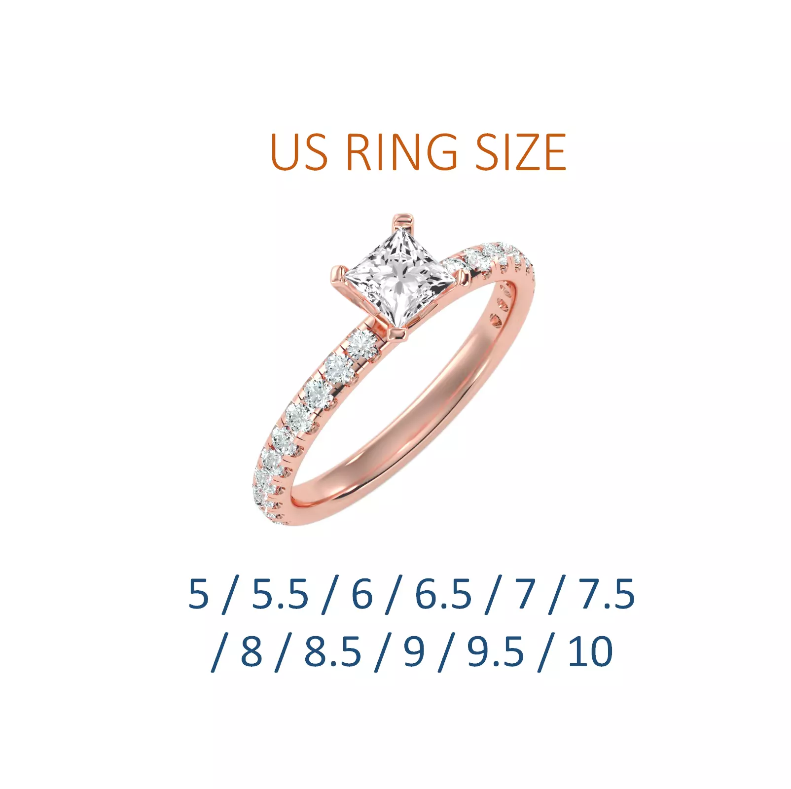 Women solitaire ring full US finger size 3dm stl render detail  3D print model_0