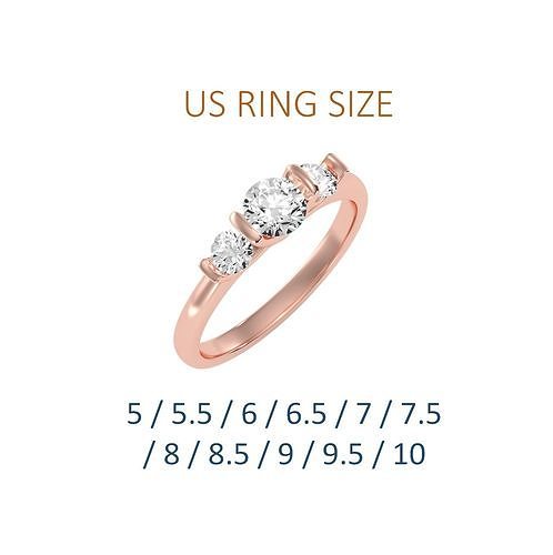 Women solitaire ring full US finger size 3dm stl render detail  3D print model