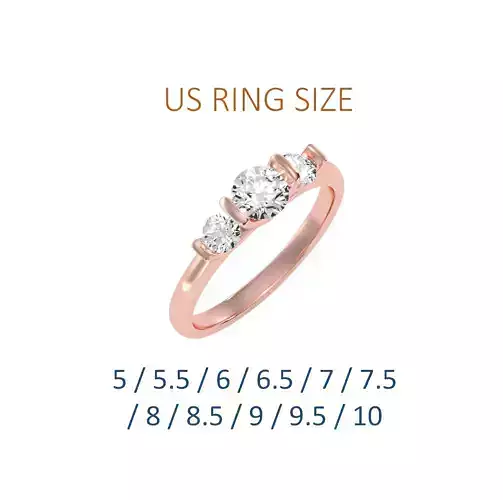Women solitaire ring full US finger size 3dm stl render detail 3D print model