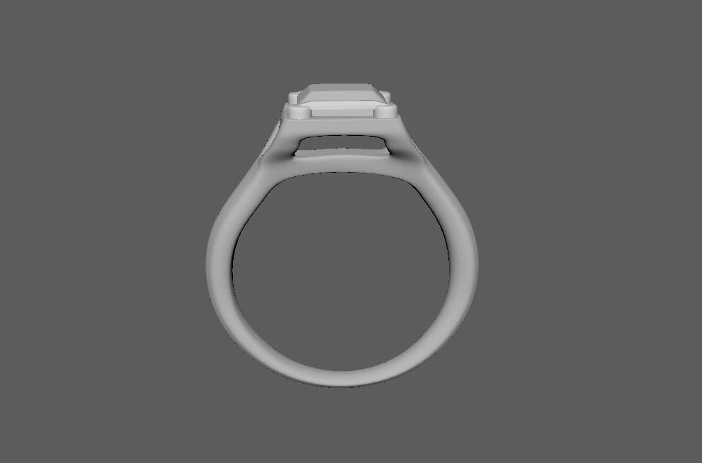 Ring wedding 3D model_3